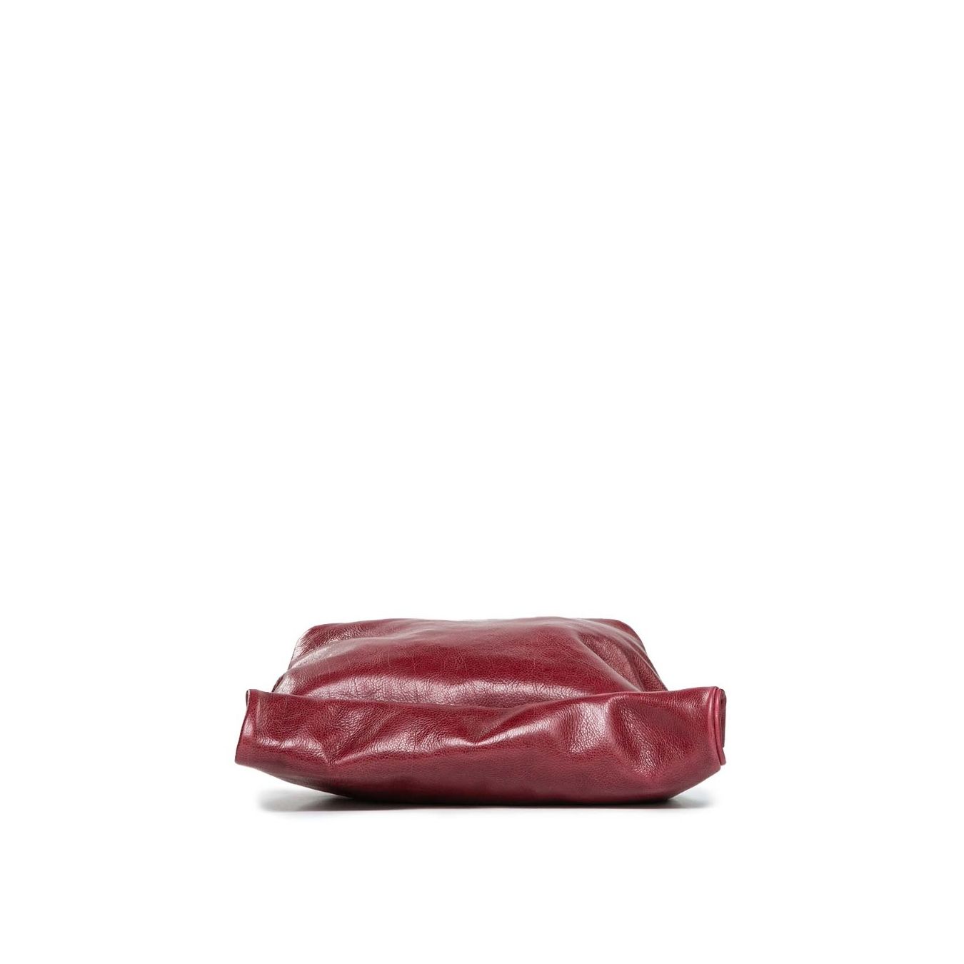 clutch in pelle rossa
