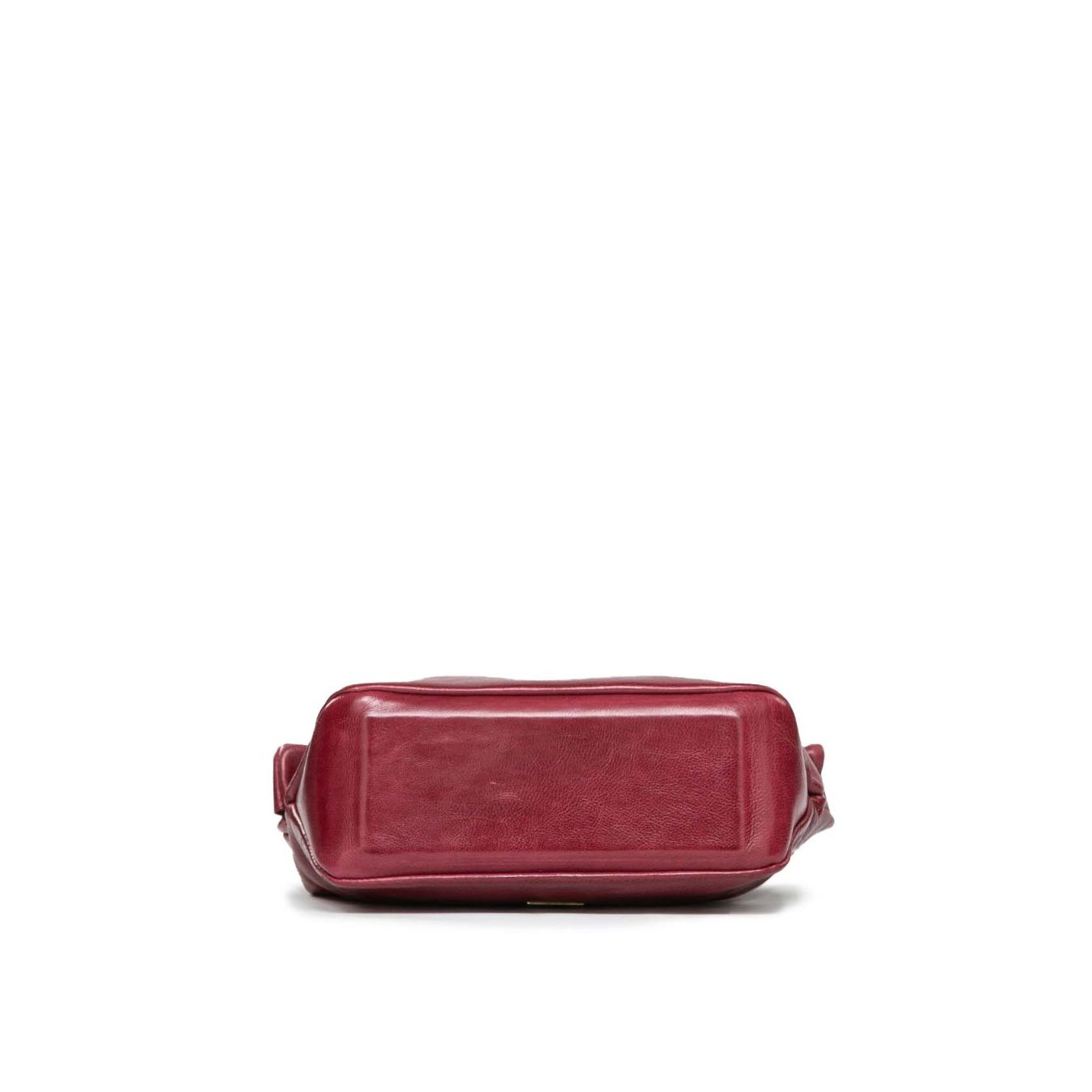 clutch in pelle rossa
