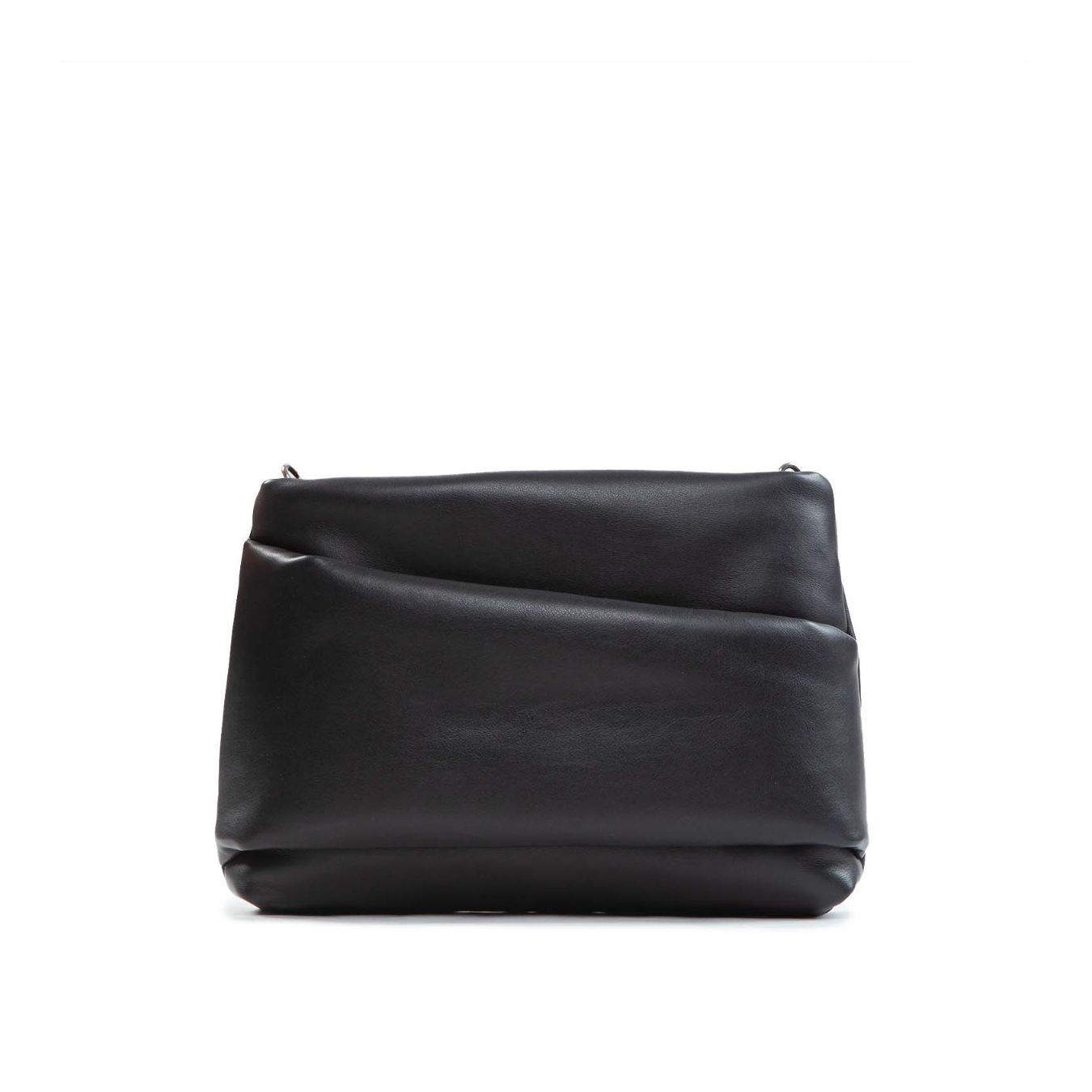 clutch TORA MINI in pelle nera 