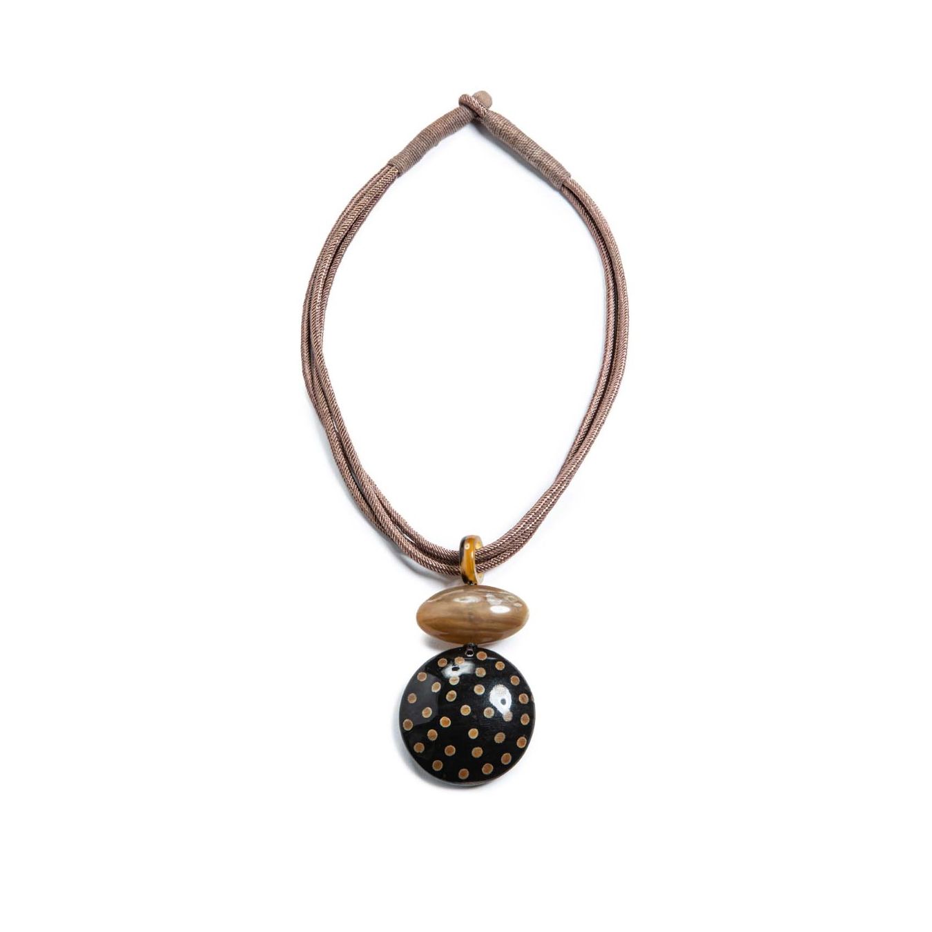 collana corda rosa
