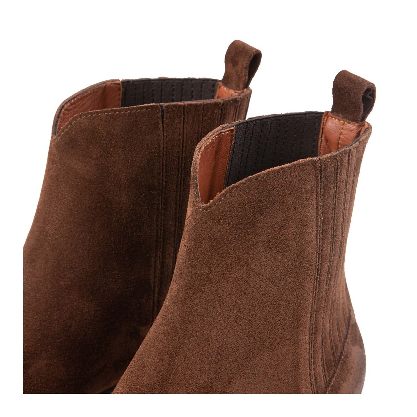 texano beatles in camoscio marrone sopra