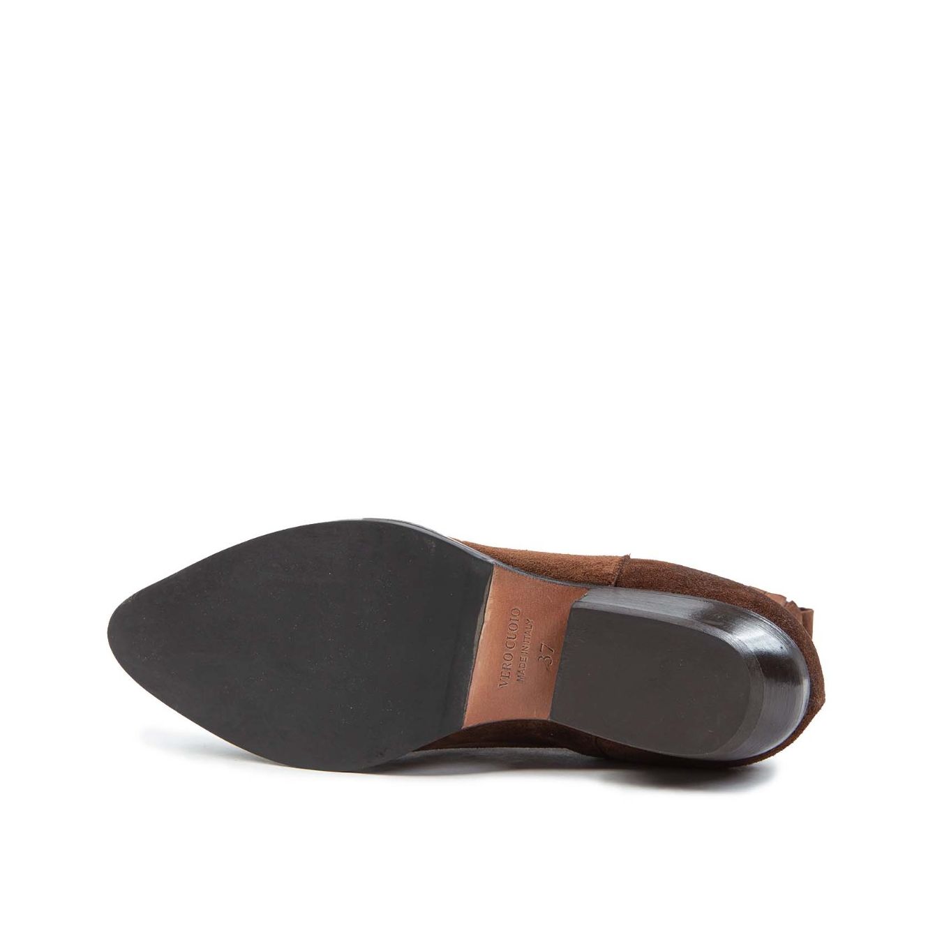 texano beatles in camoscio marrone  suola