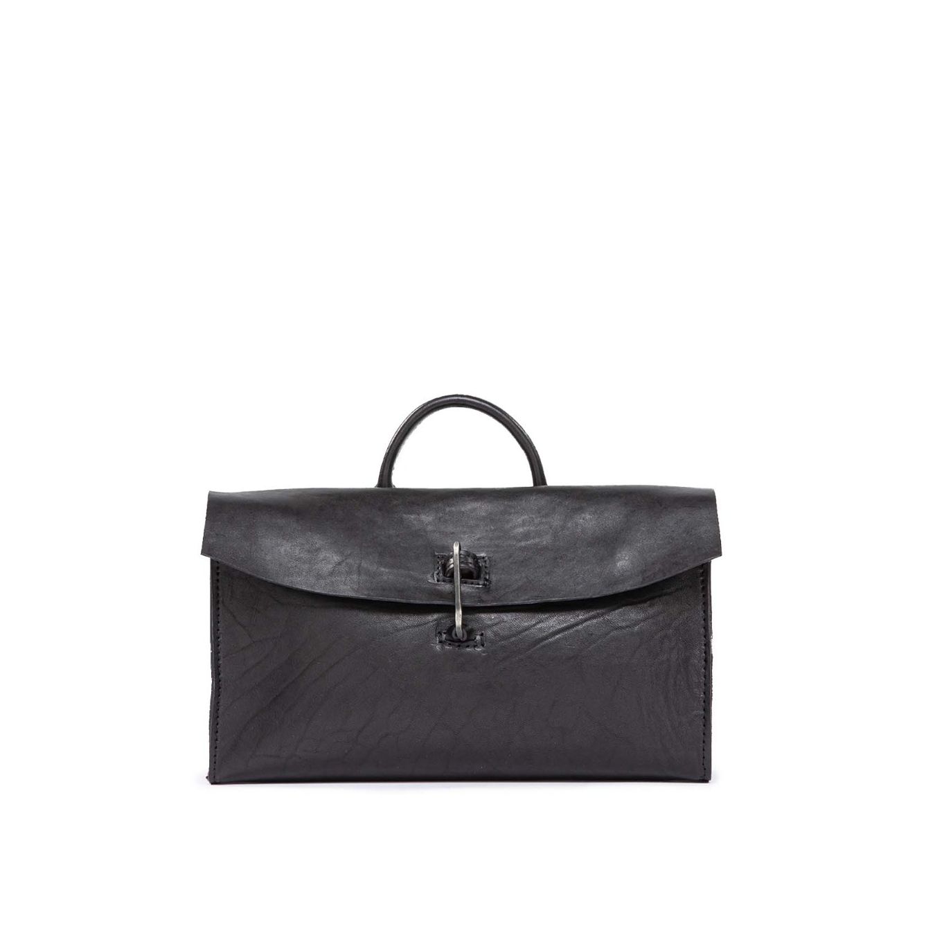 shopper pelle nera mini