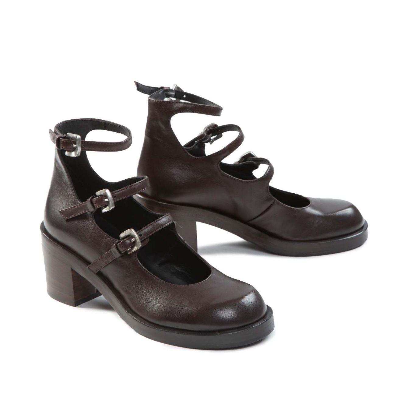 ernesto dolani bebe con fibbie in pelle amaranto 
