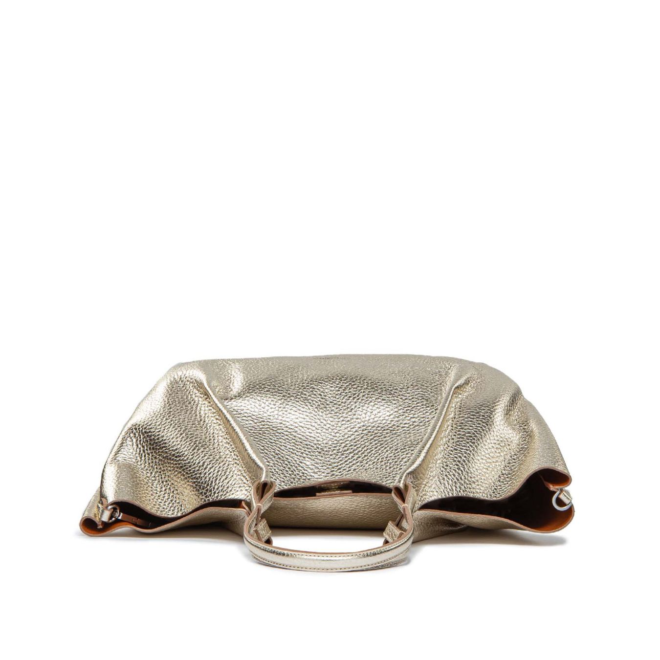 shopper DUA large in pelle light gold