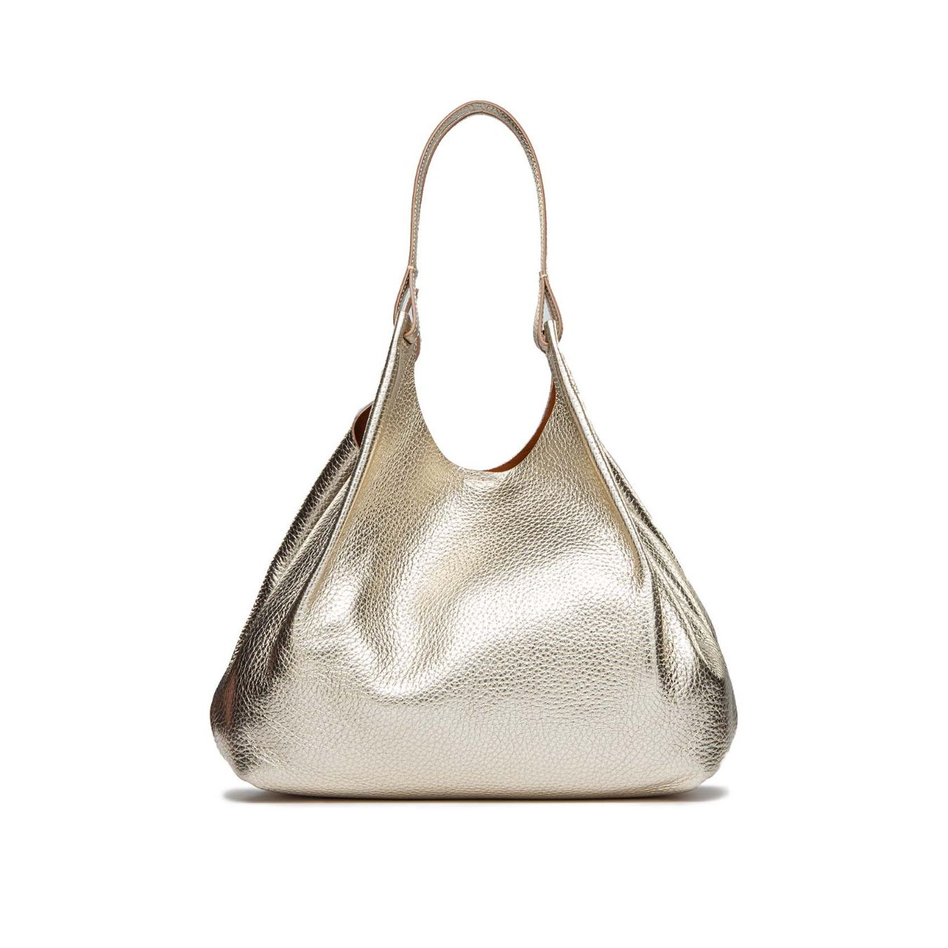 shopper DUA large in pelle light gold