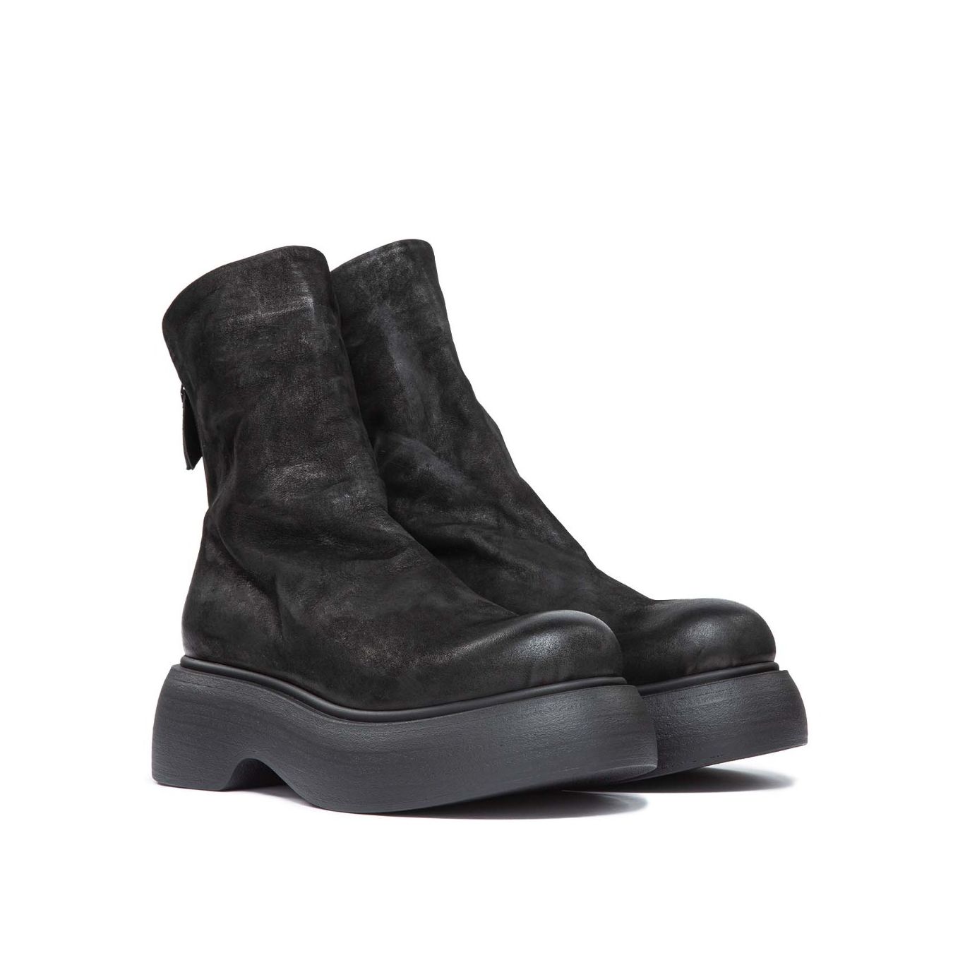 stivaletto nubuck nero