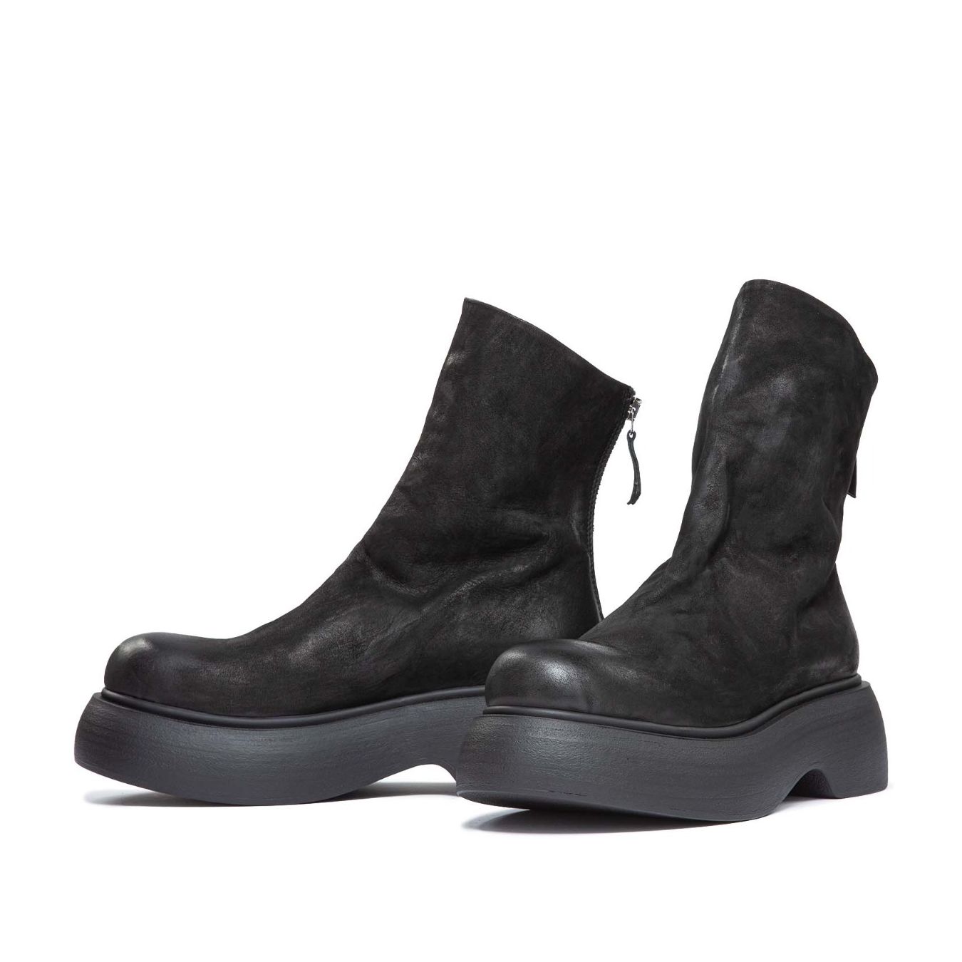 stivaletto nubuck nero