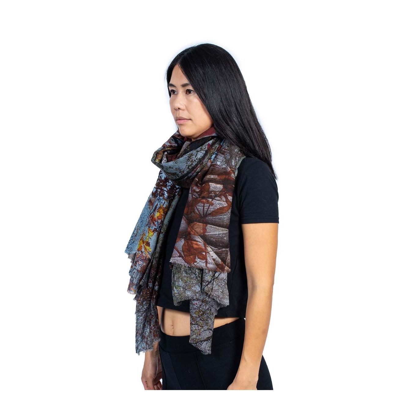 foulard grigio sciarpa