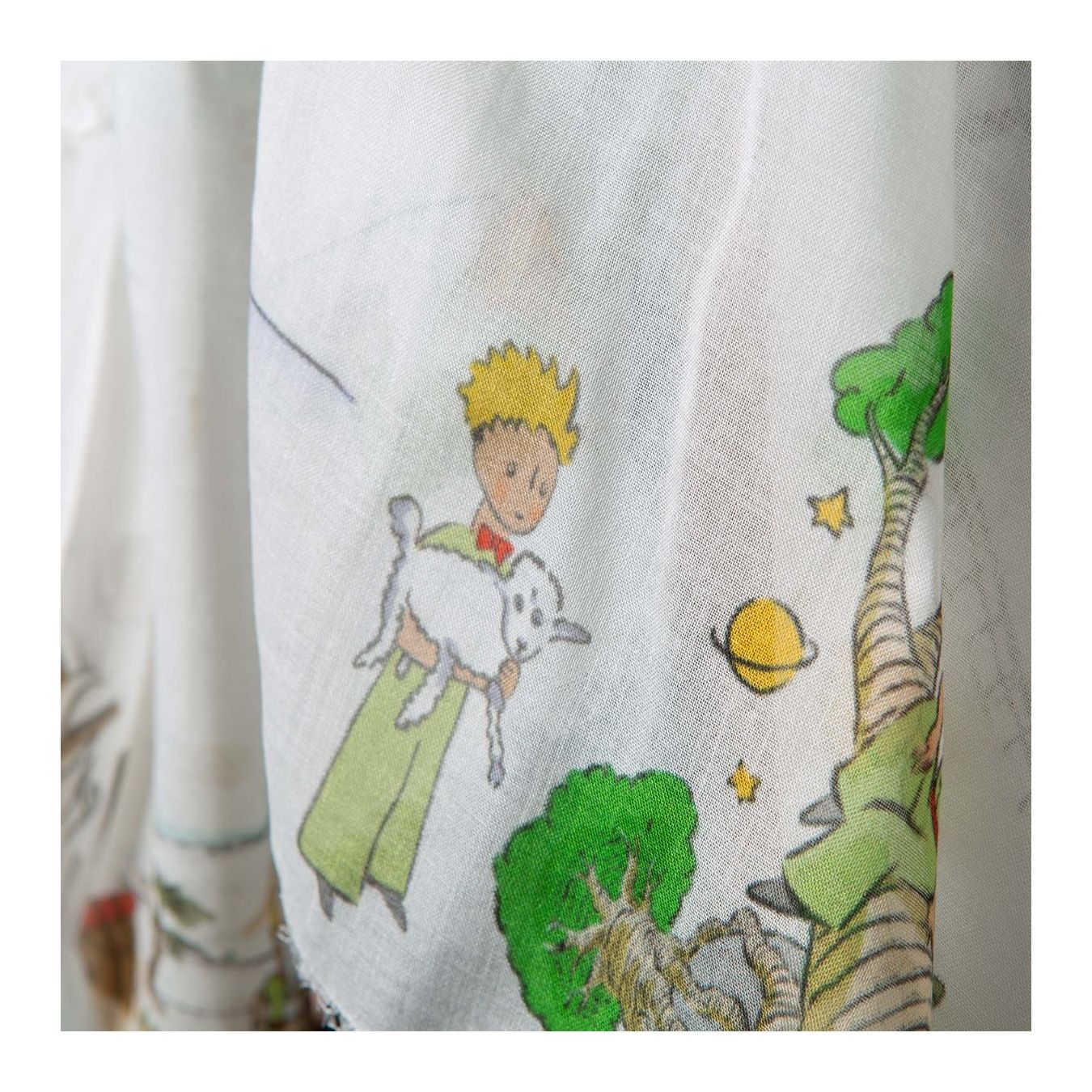 faliero sarti sciarpa OUR PLANET piccolo principe dettagli