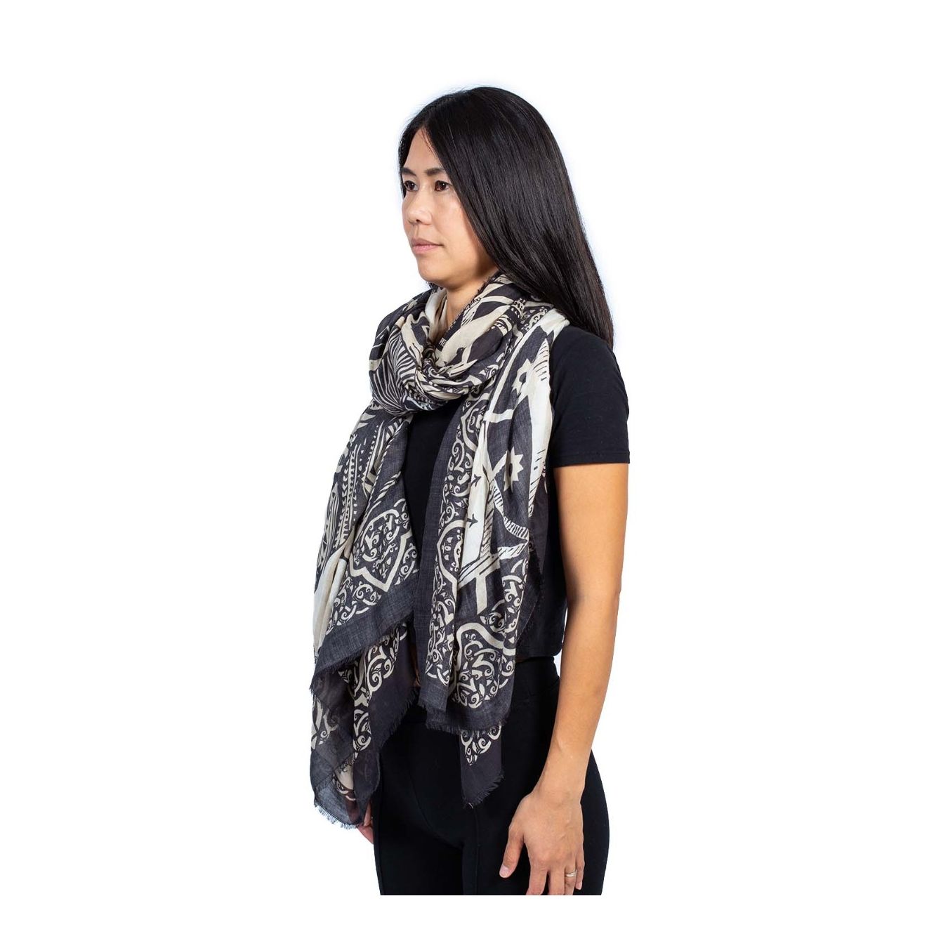 foulard in modal nero