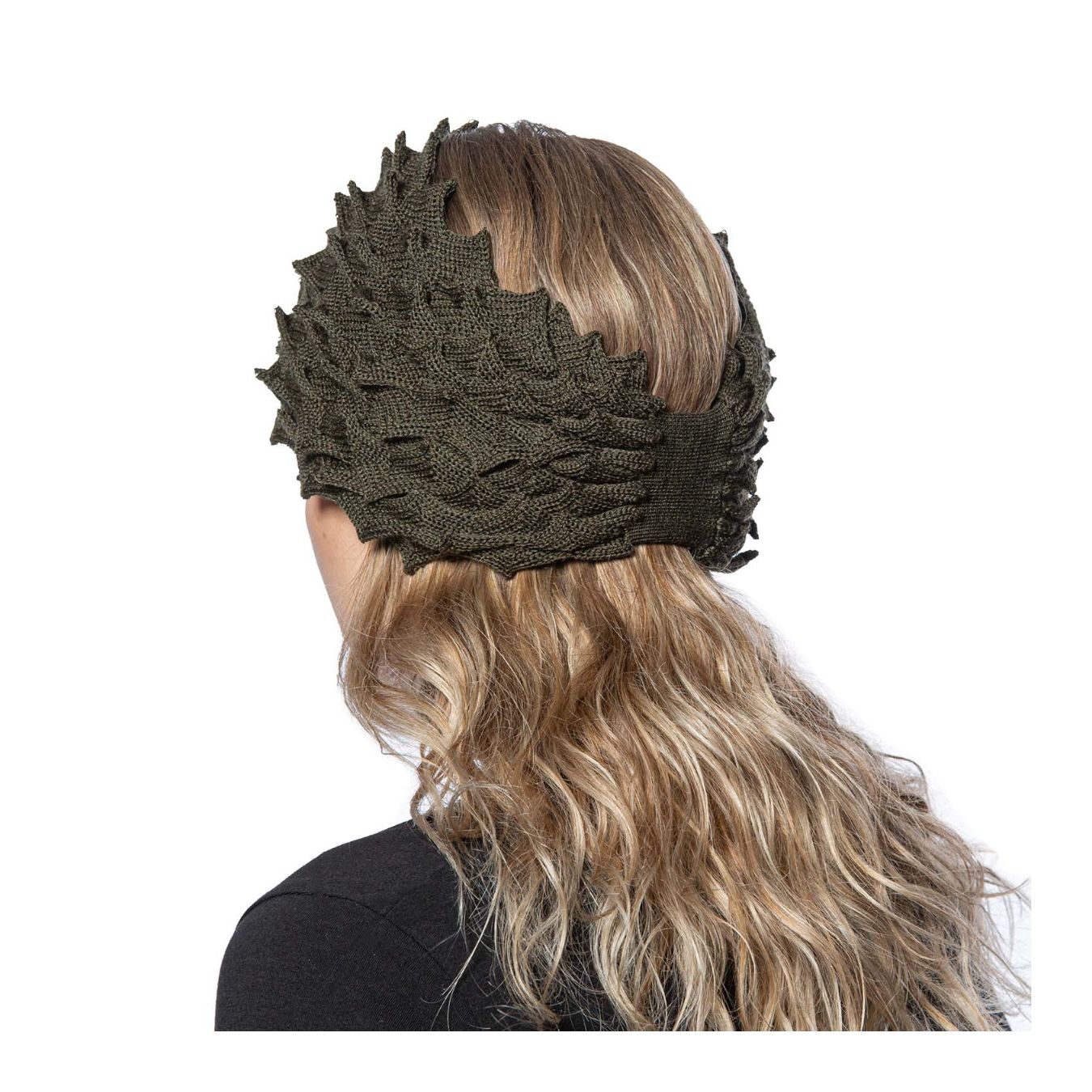 fascia EGG in lana verde 