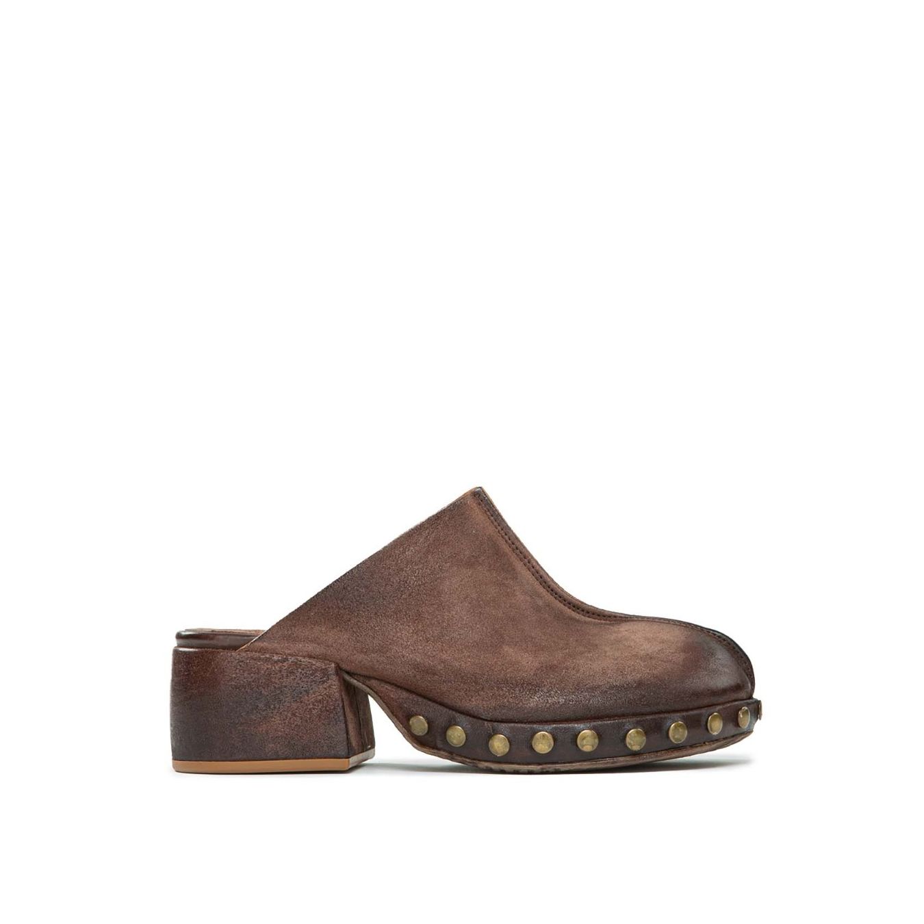 sabot CALLIA in pelle marrone