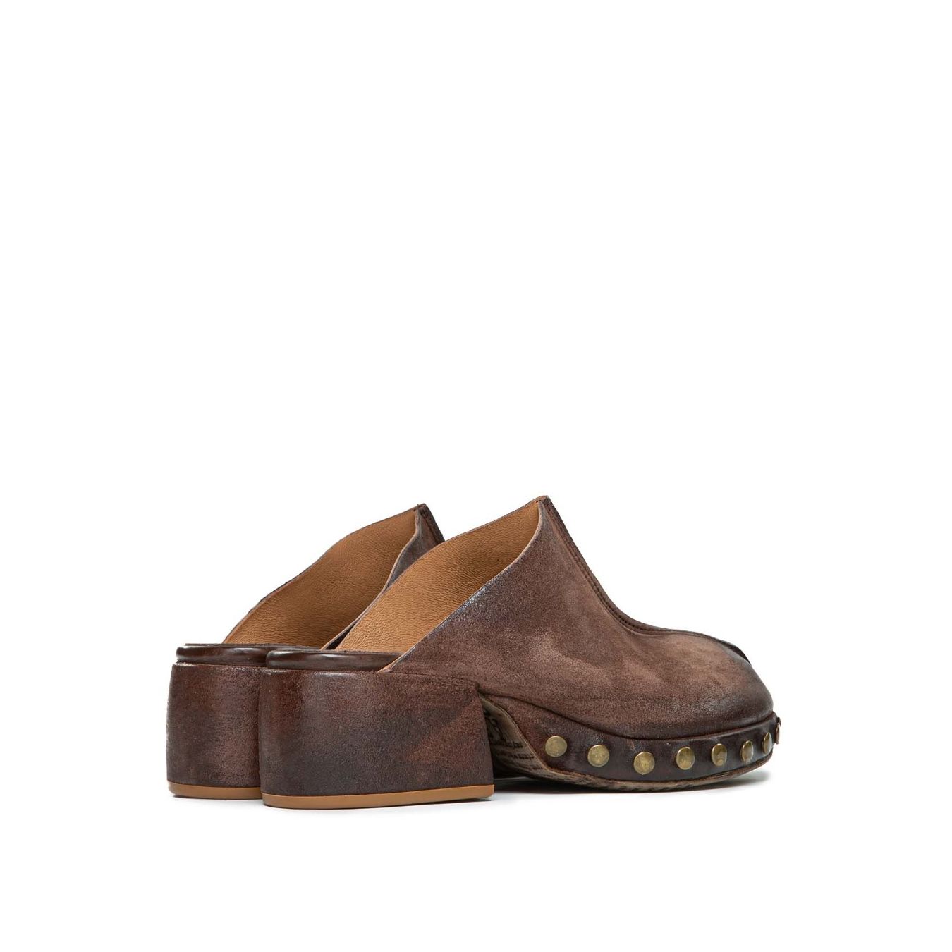sabot CALLIA in pelle marrone