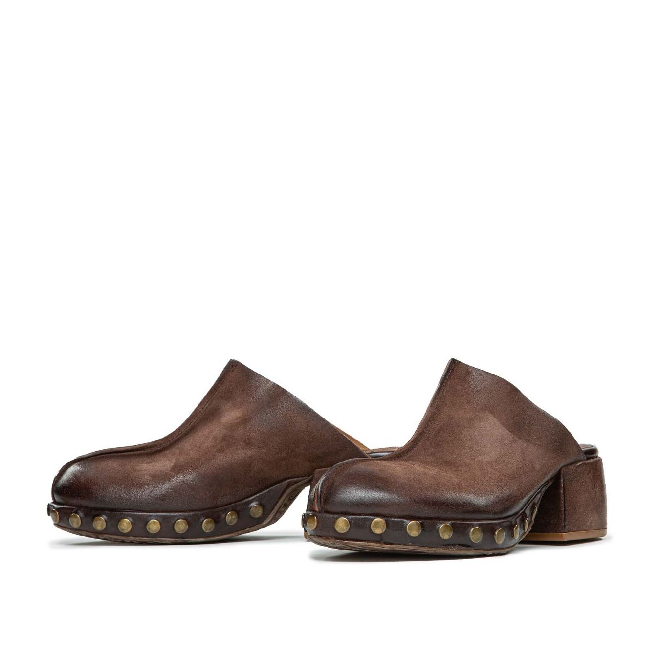 sabot CALLIA in pelle marrone
