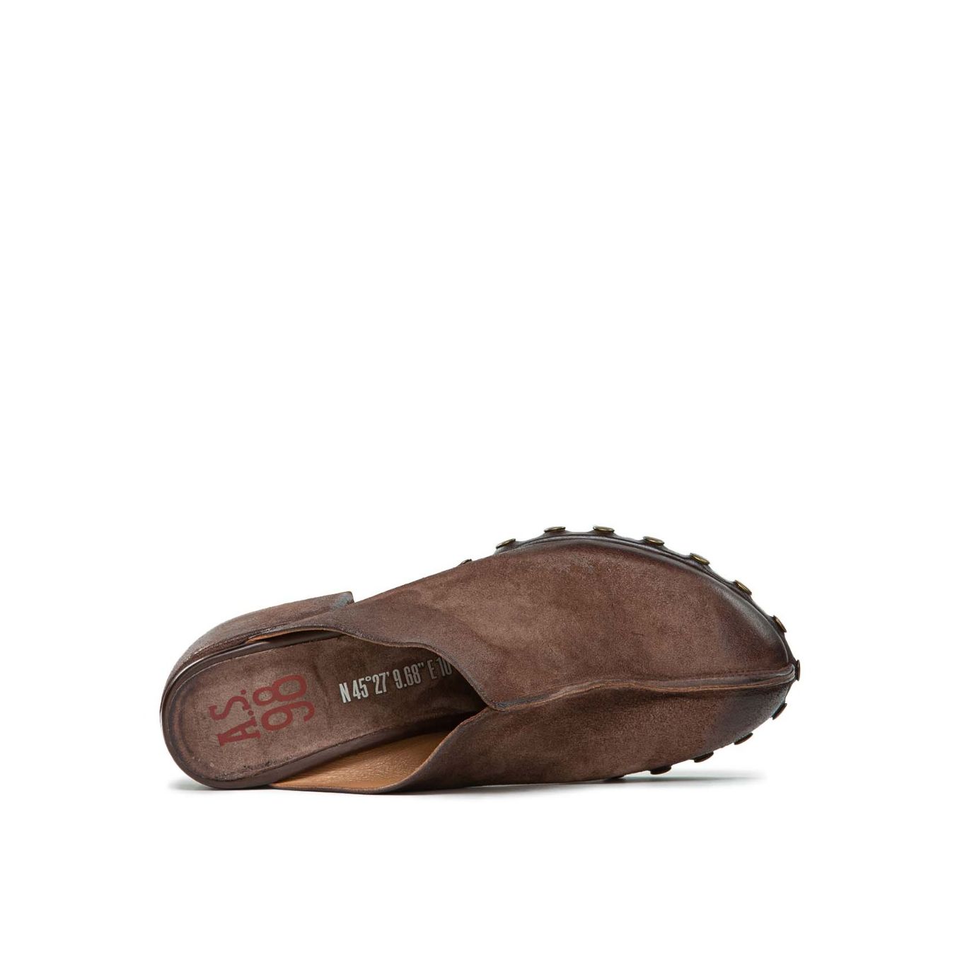 sabot CALLIA in pelle marrone