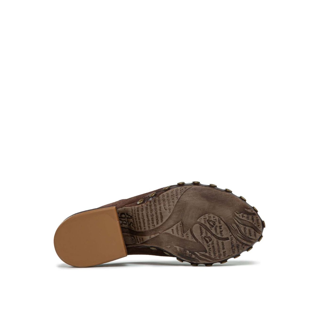 sabot CALLIA in pelle marrone