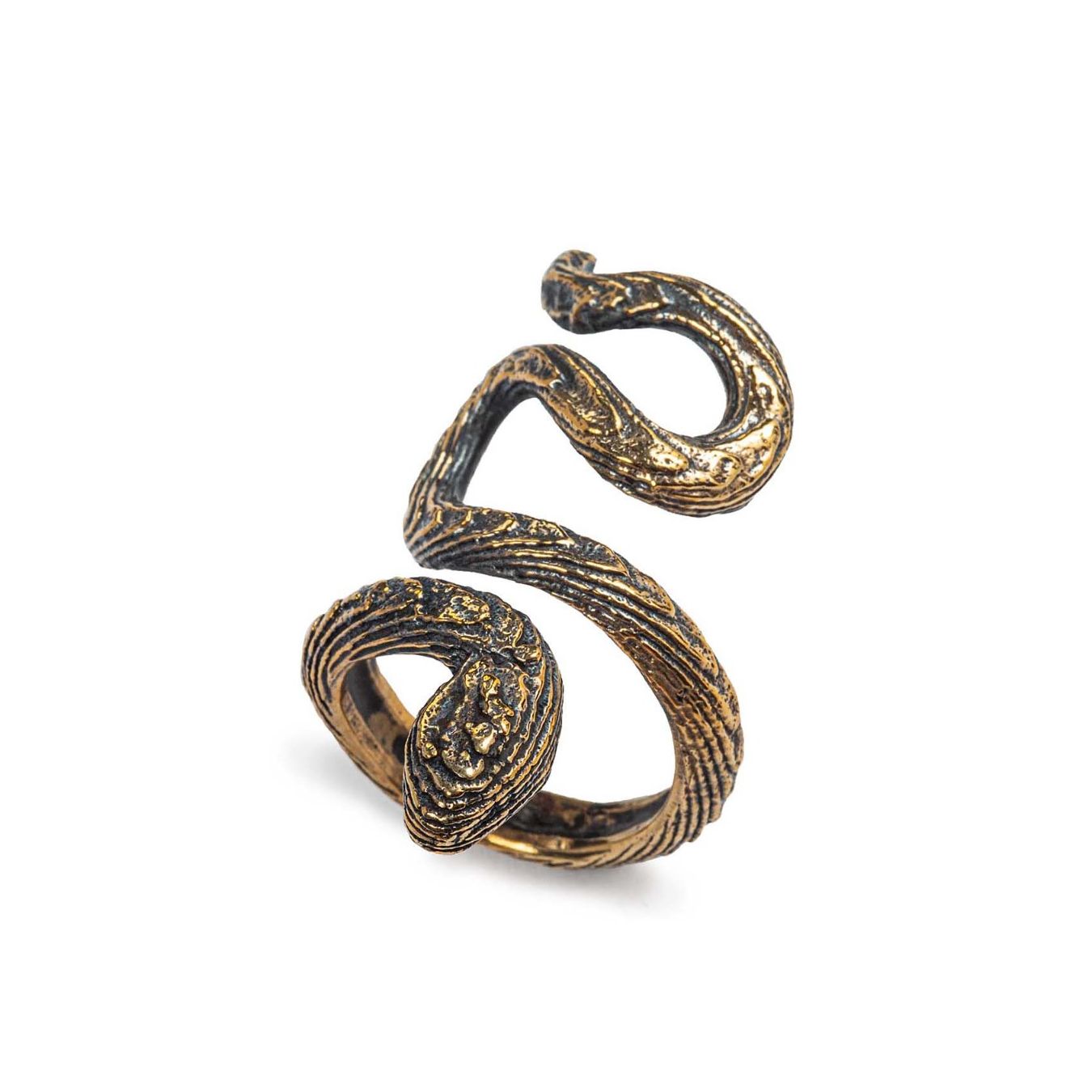 glauco cambi anello serpente bronzo