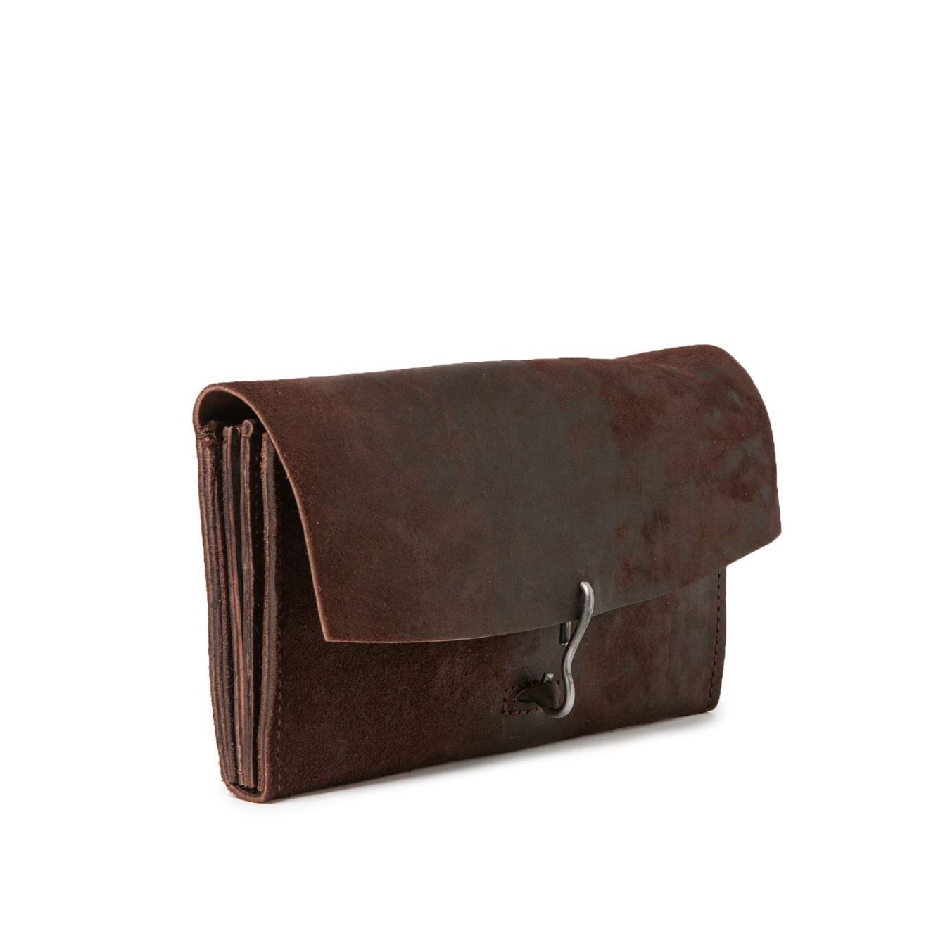portafogli SOFFIETTO marrone lato