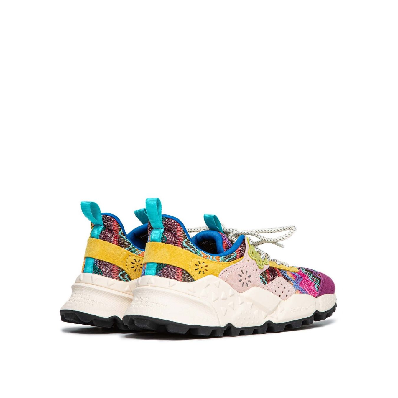 flower mountain sneakers KOTETSU in tessuto multicolore dietro