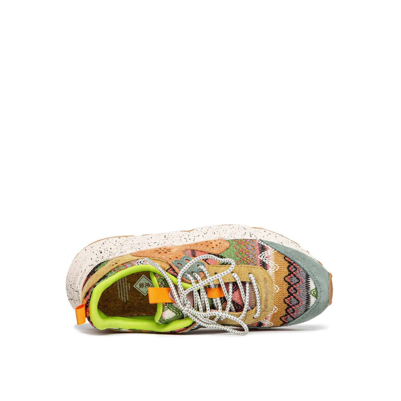 flower mountain sneakers KOTETSU in tessuto spigato multicolore sopra