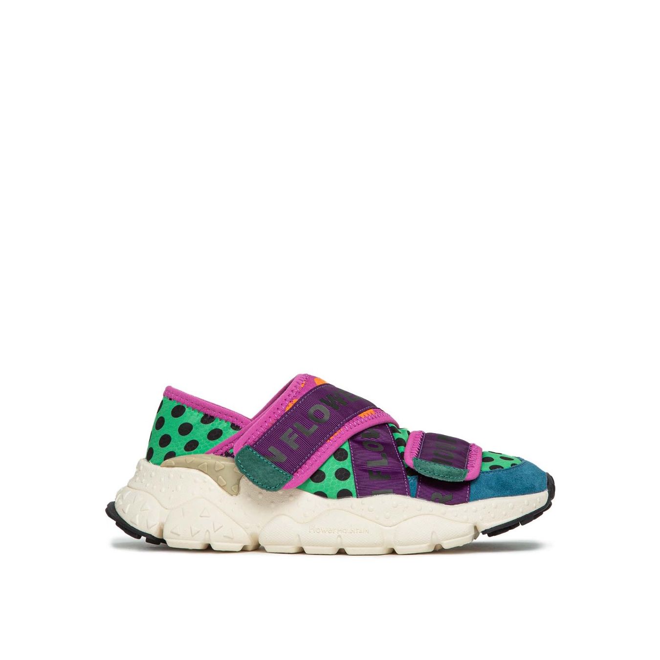 Flower Mountain Sneakers Newcamp Green Violet Multicolore