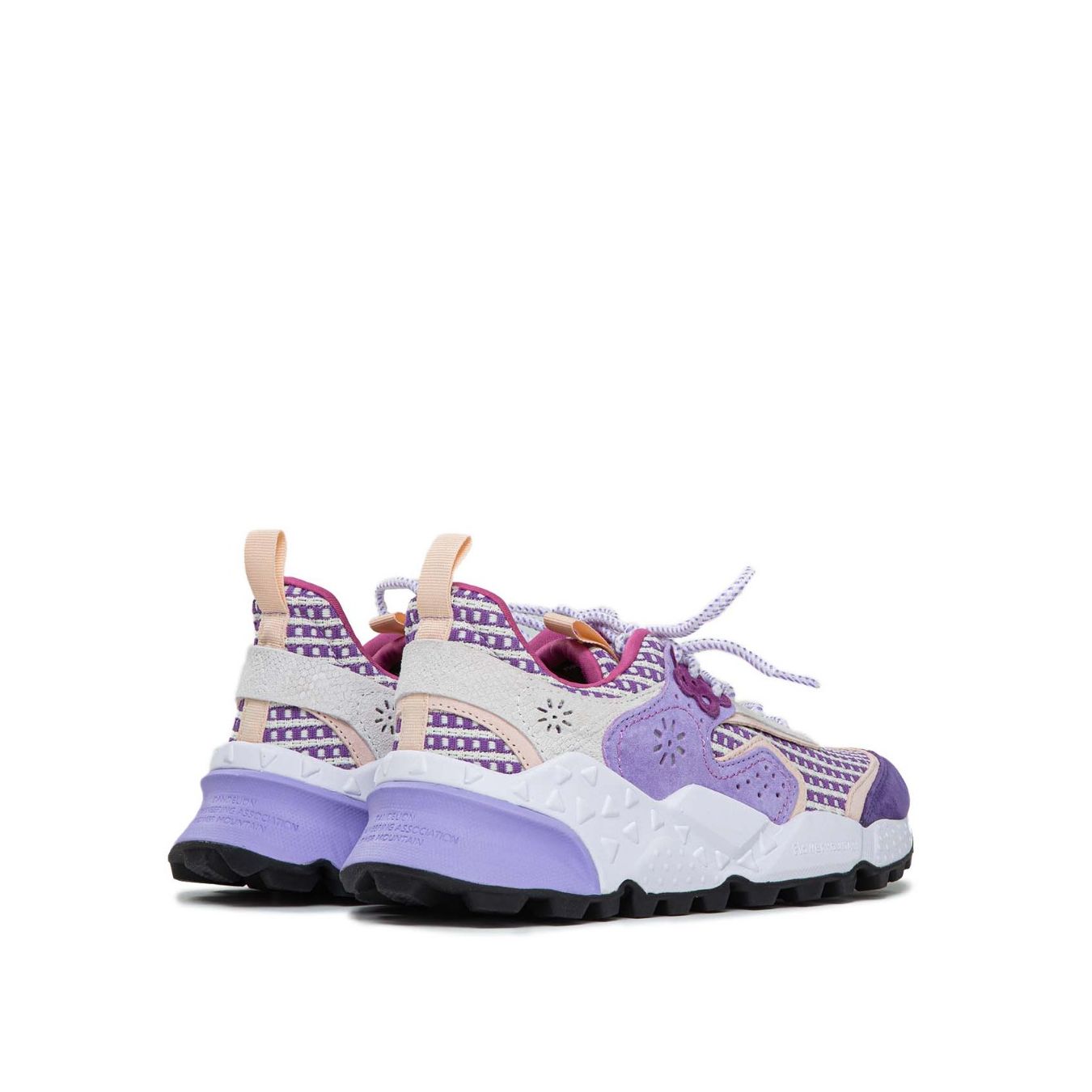 Tessuto Check Sneakers Viola 