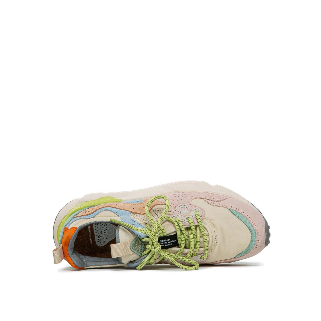 Flower Mountain Sneakers Yamano Nylon Rosa Beige