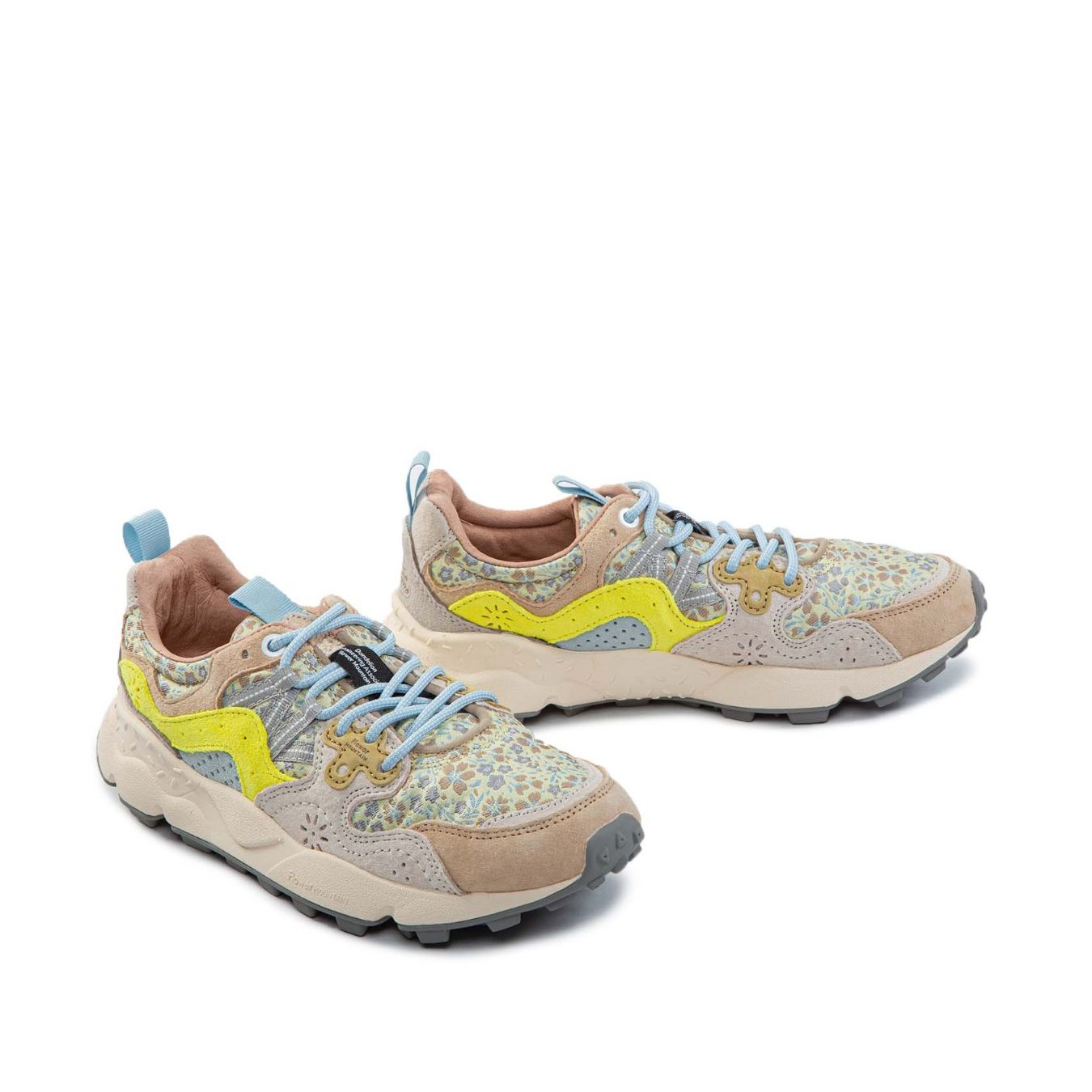 sneakers YAMANO gialle lato