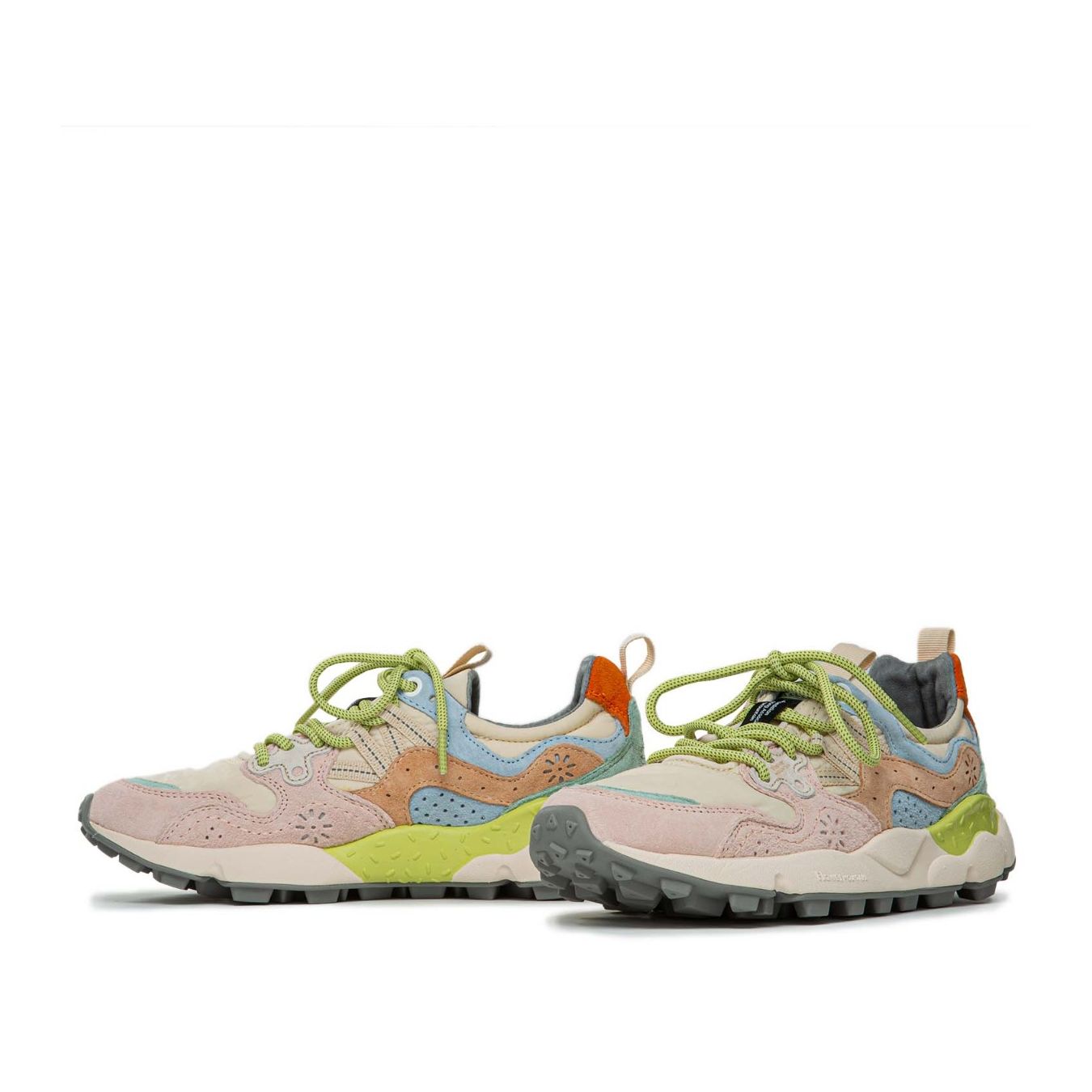 Flower Mountain Sneakers Yamano Camoscio Nylon Rosa