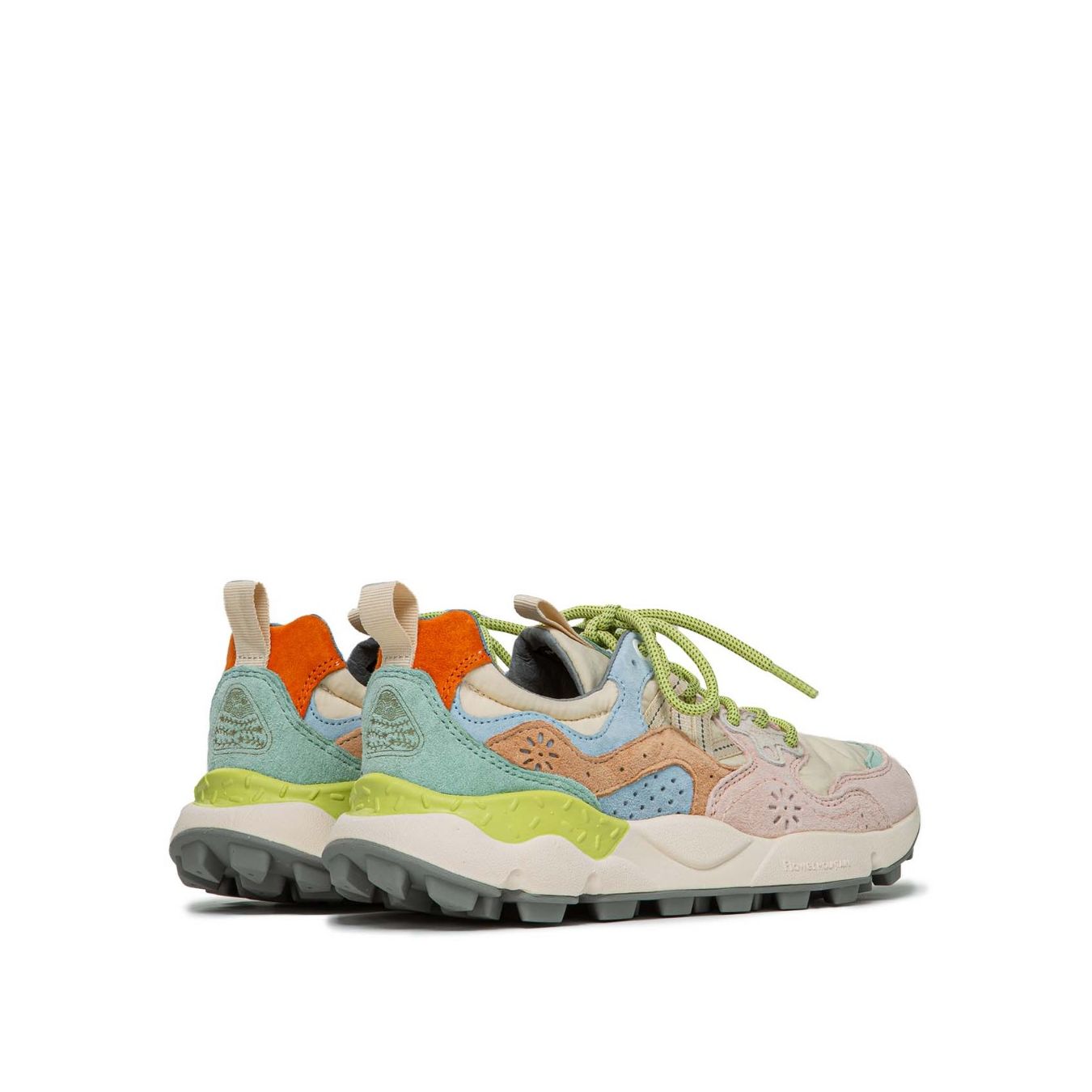 Flower Mountain Sneakers Nylon Rosa Beige