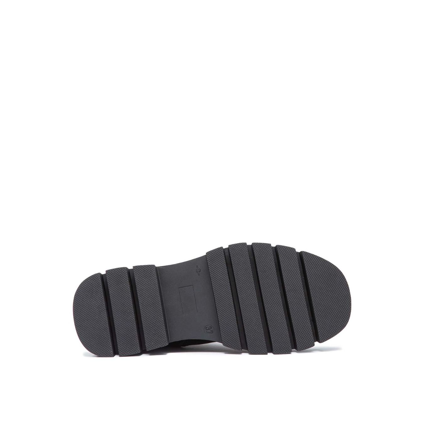 fondo antiscivolo stivaletto pelle nera