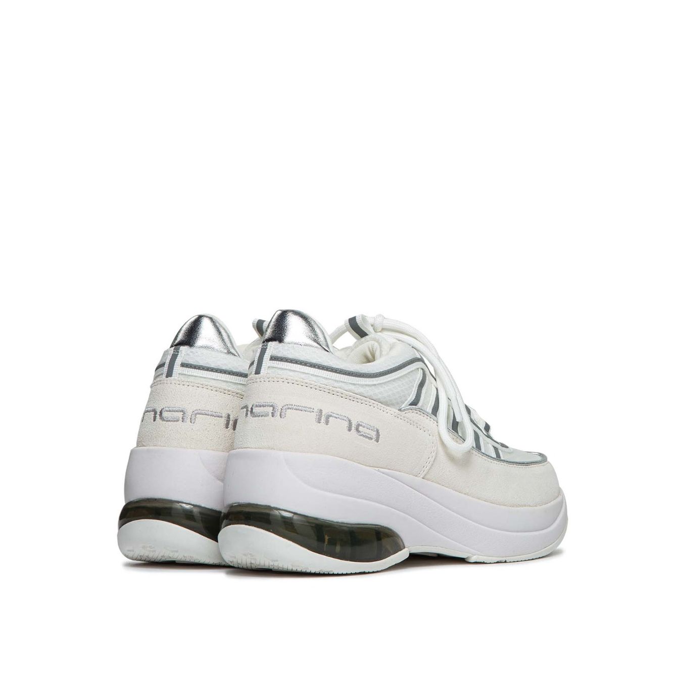 fornarina sneakers UP bianca suola platform