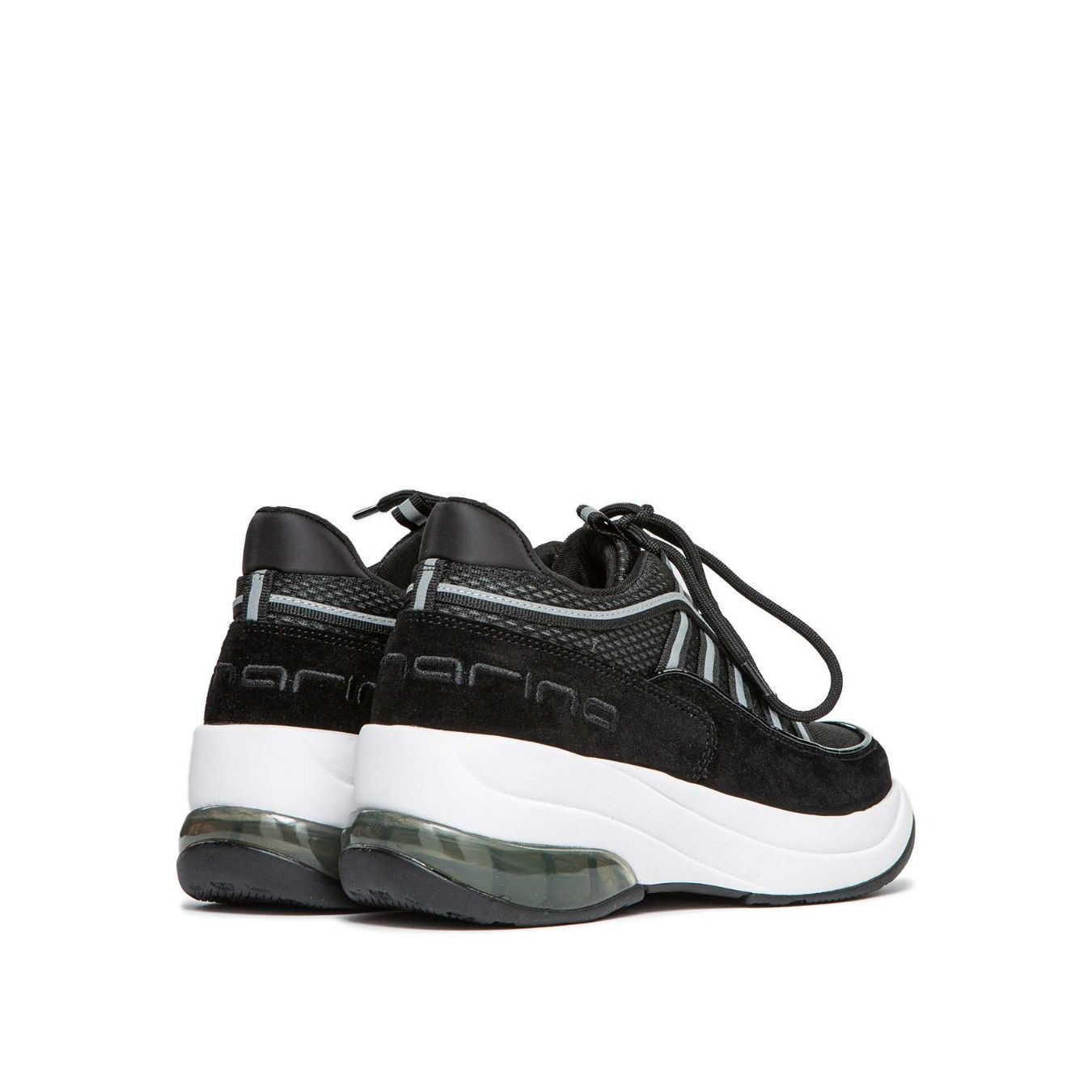 fornarina sneakers UP nera suola platform
