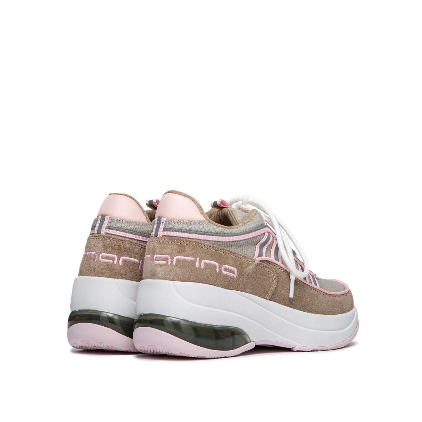 fornarina sneakers UP rosa suola platform
