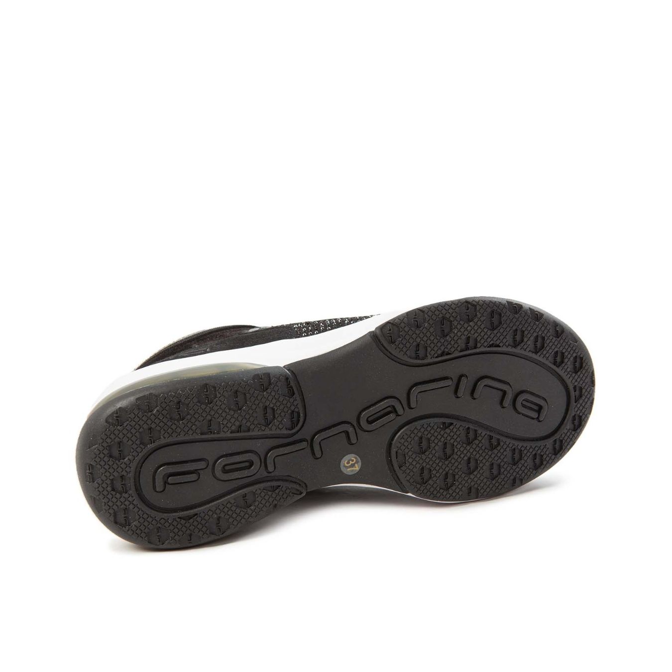 sneakers UP STRASS nera suola