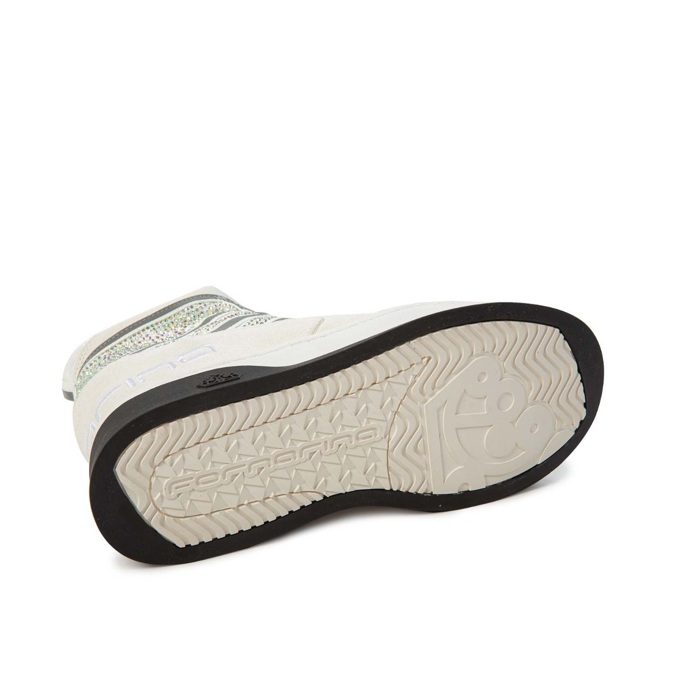 stivaletto DAISY STRASS bianco  suola