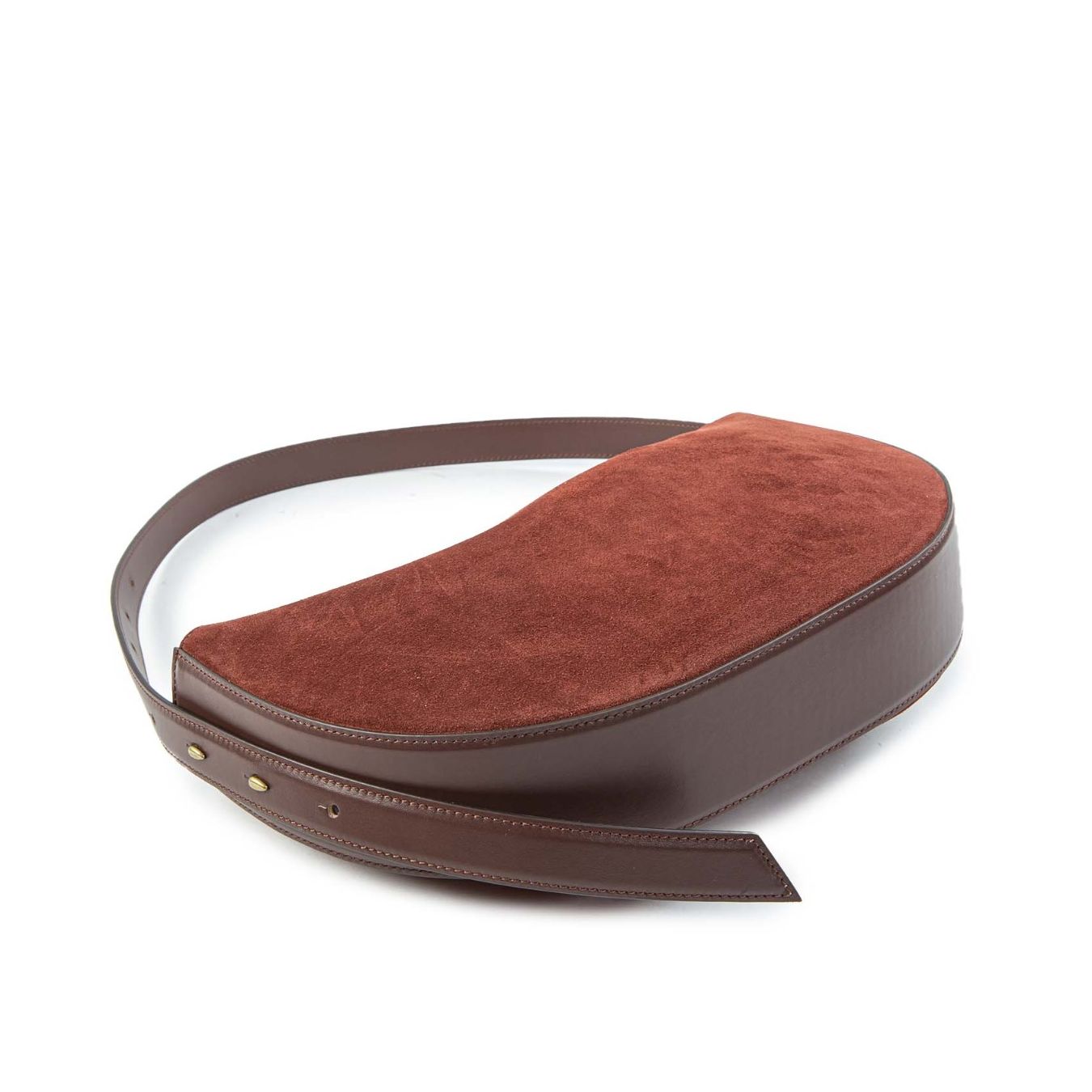 gava monospalla OPHELIA in camoscio wood sotto