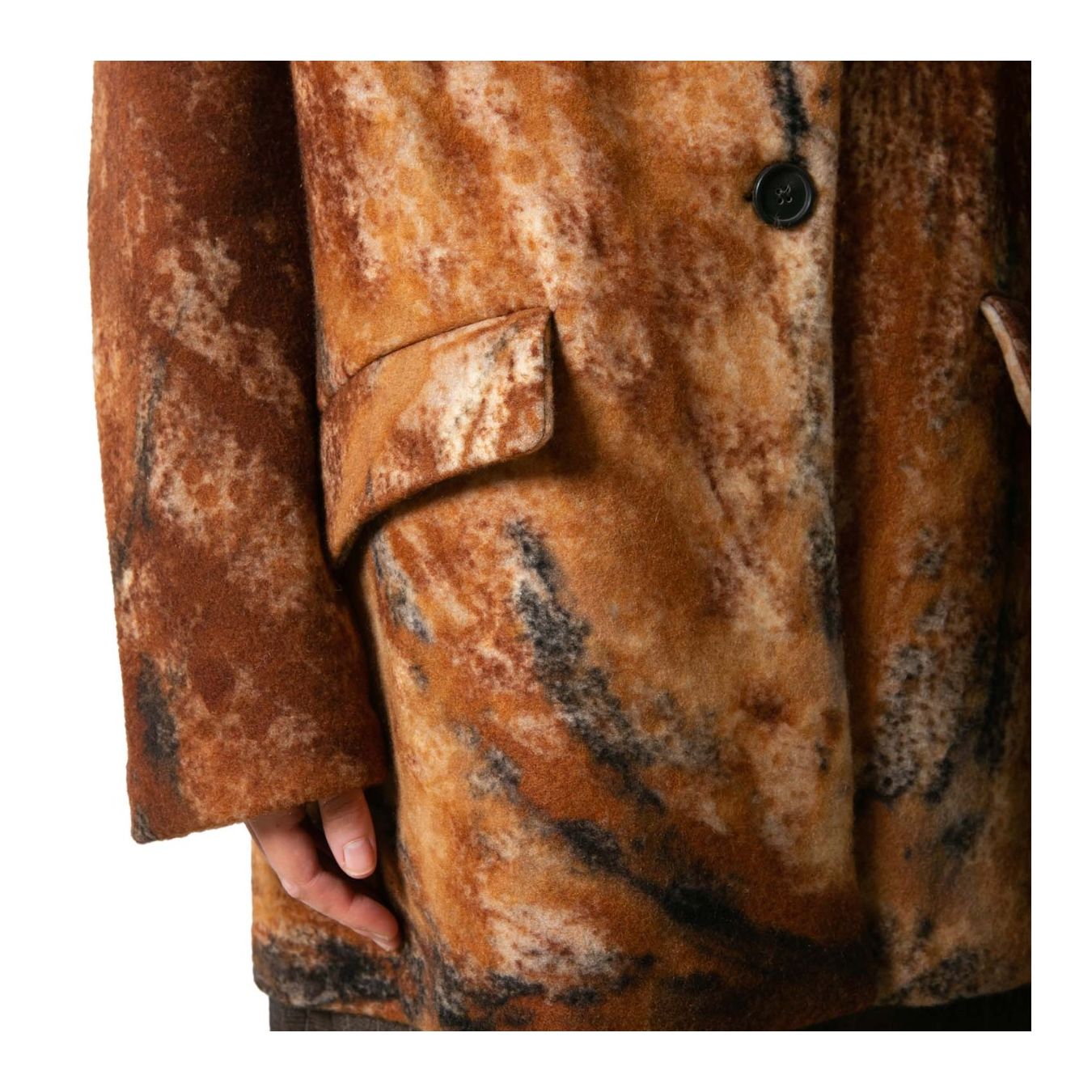 giacca rever cashmere tasca