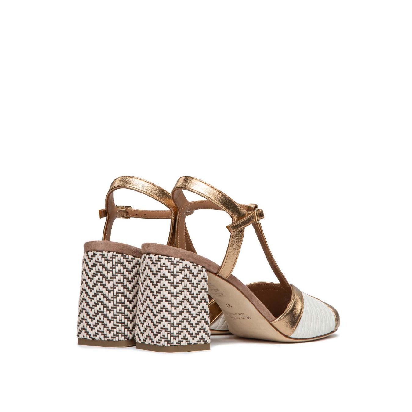 sorelli sandali RUBY in pelle laminata tacco