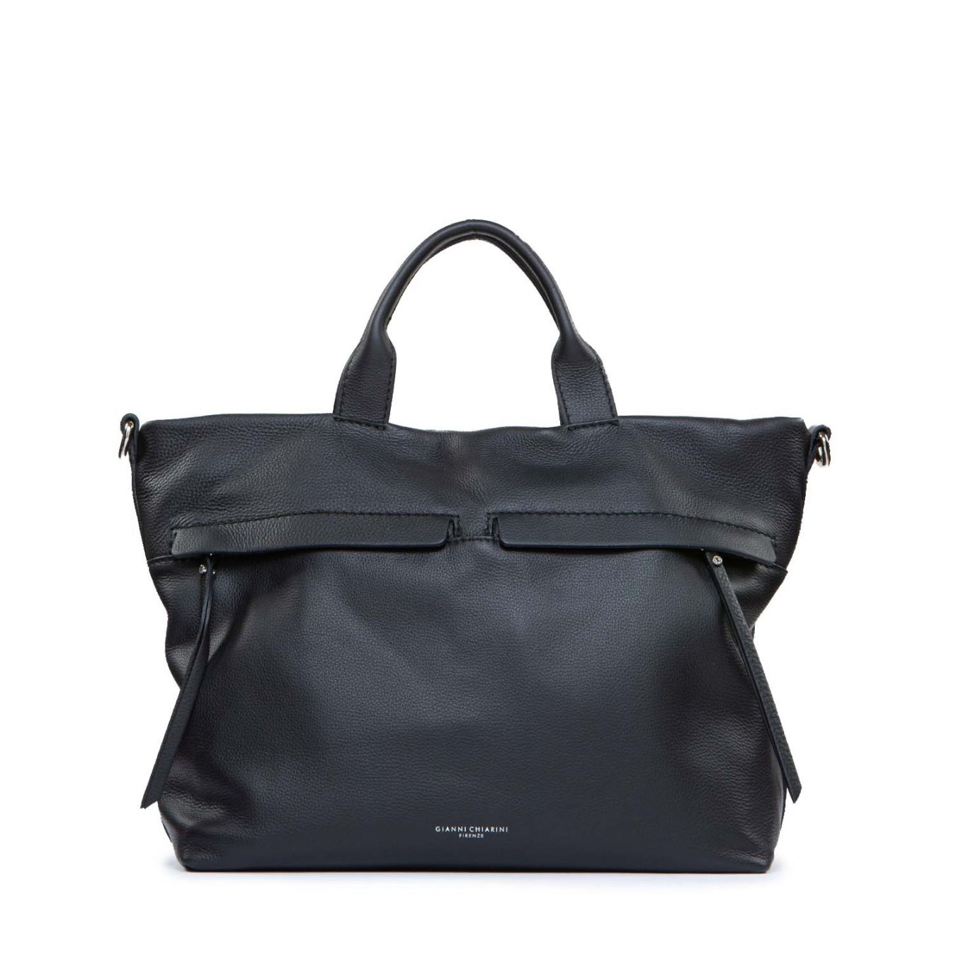 shopper duna in pelle nera