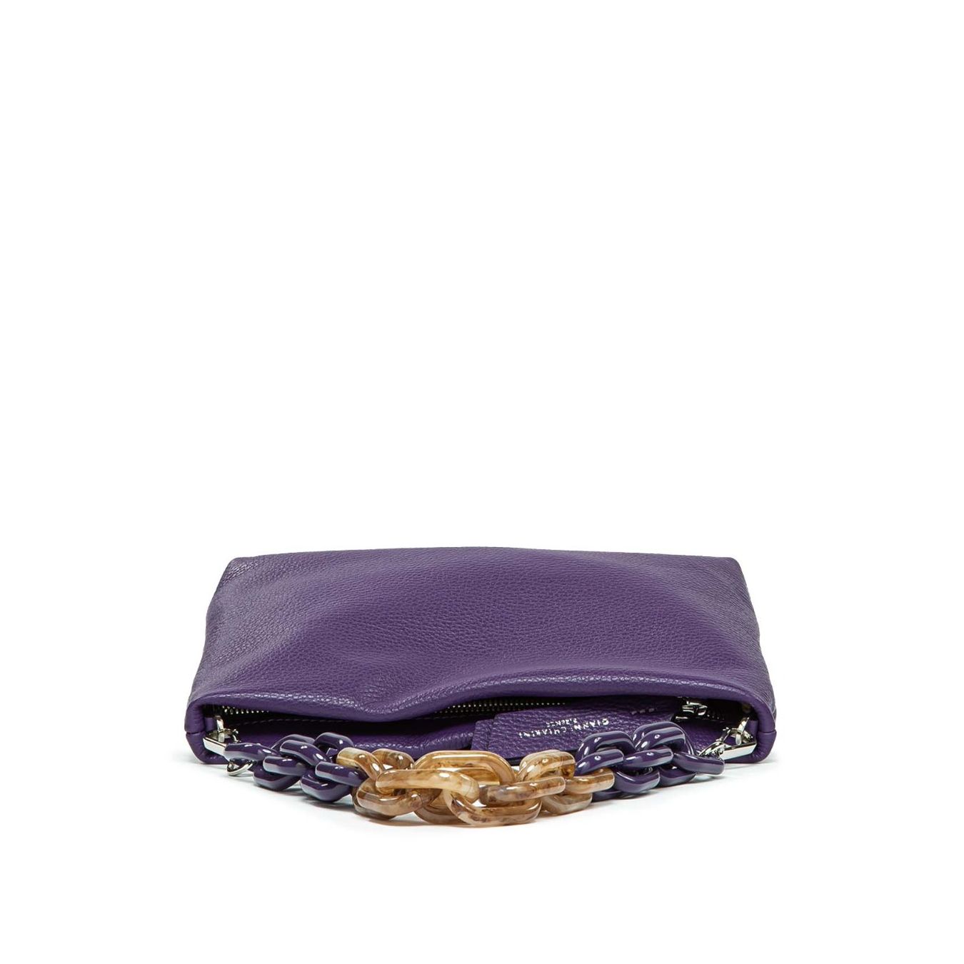 shopper in pelle viola