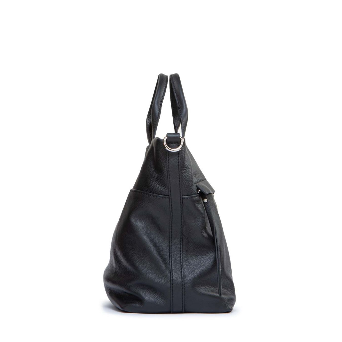 shopper duna in pelle nera