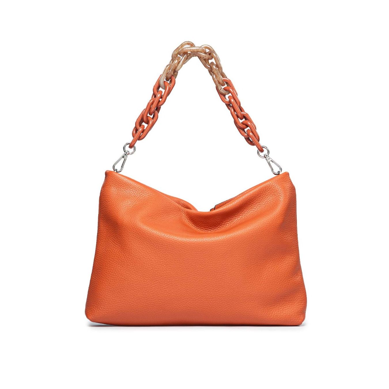 borsa a mano arancio gianni chiarini