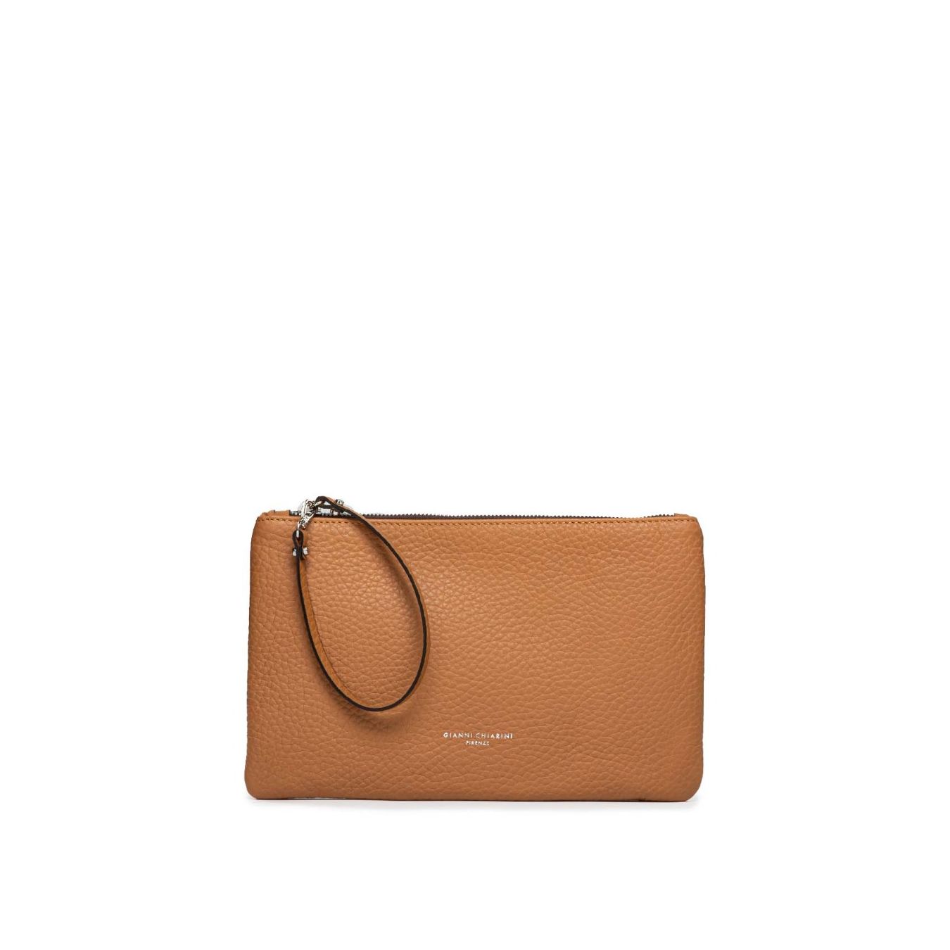 Shopper Marcella Pelle Intagliata Toffee clutch