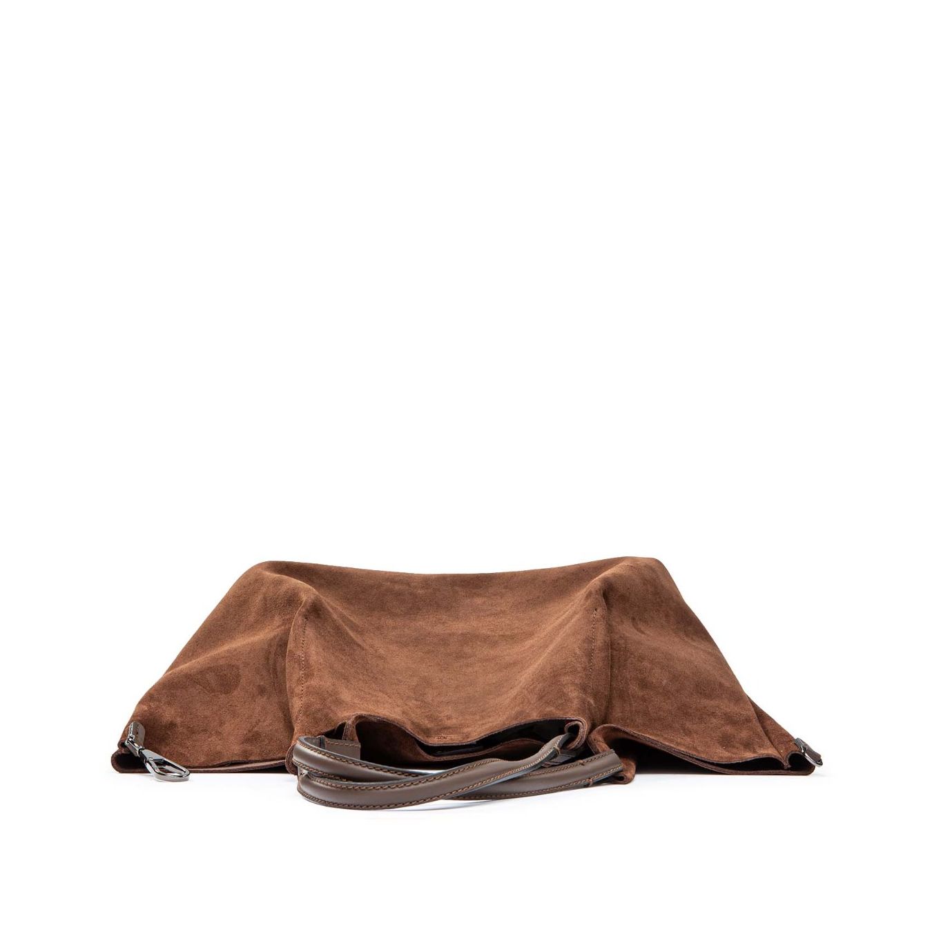 borsa dua gianni chiarini in camoscio marrone