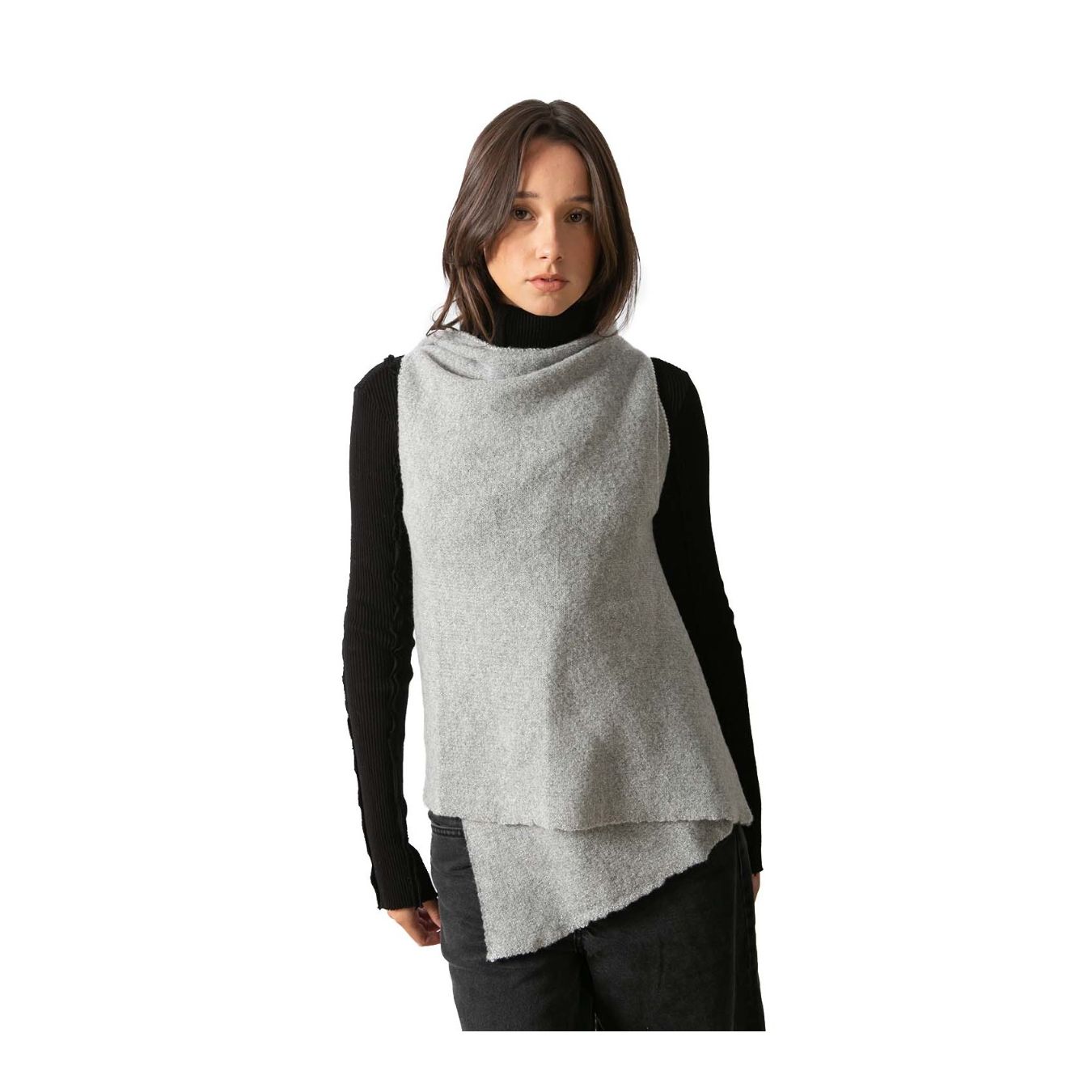 gilet MOSCA grigio  davanti