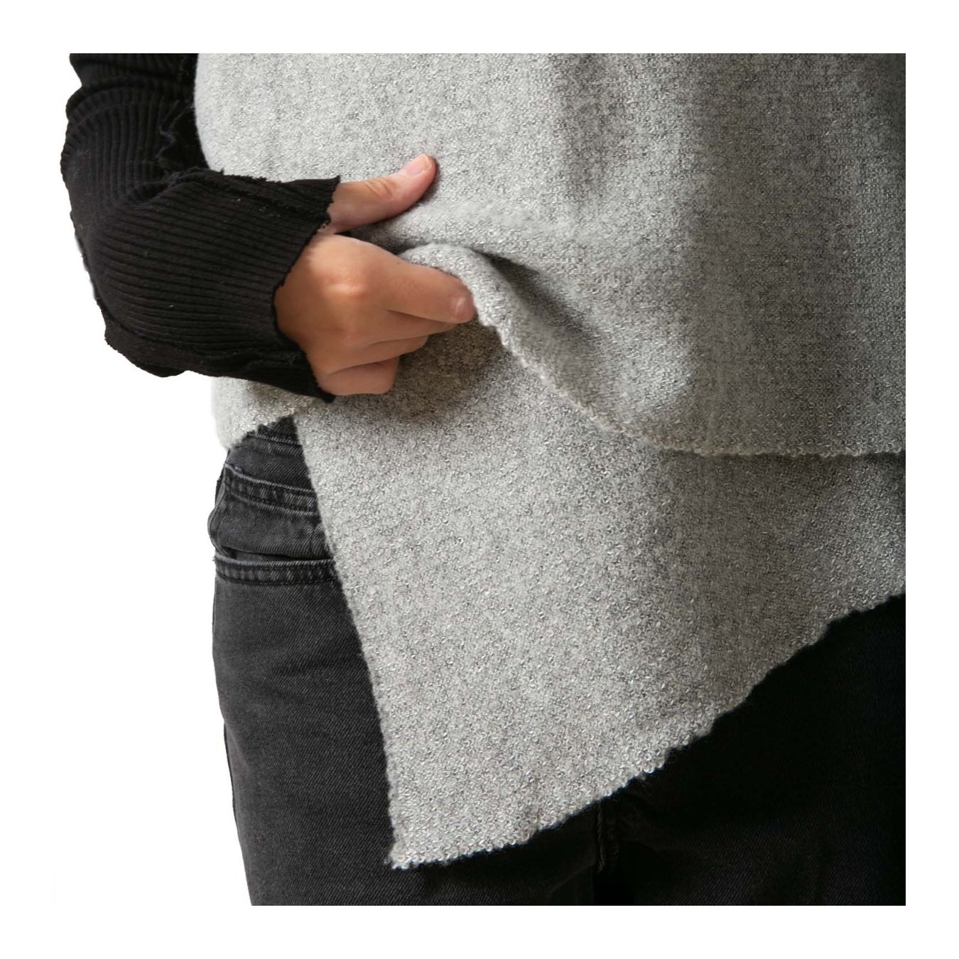 gilet MOSCA grigio  dettaglio