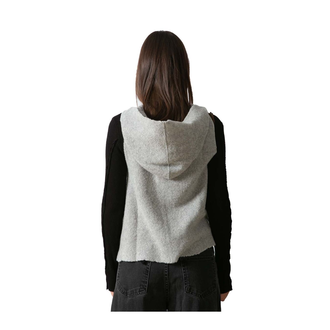 gilet MOSCA grigio  dietro