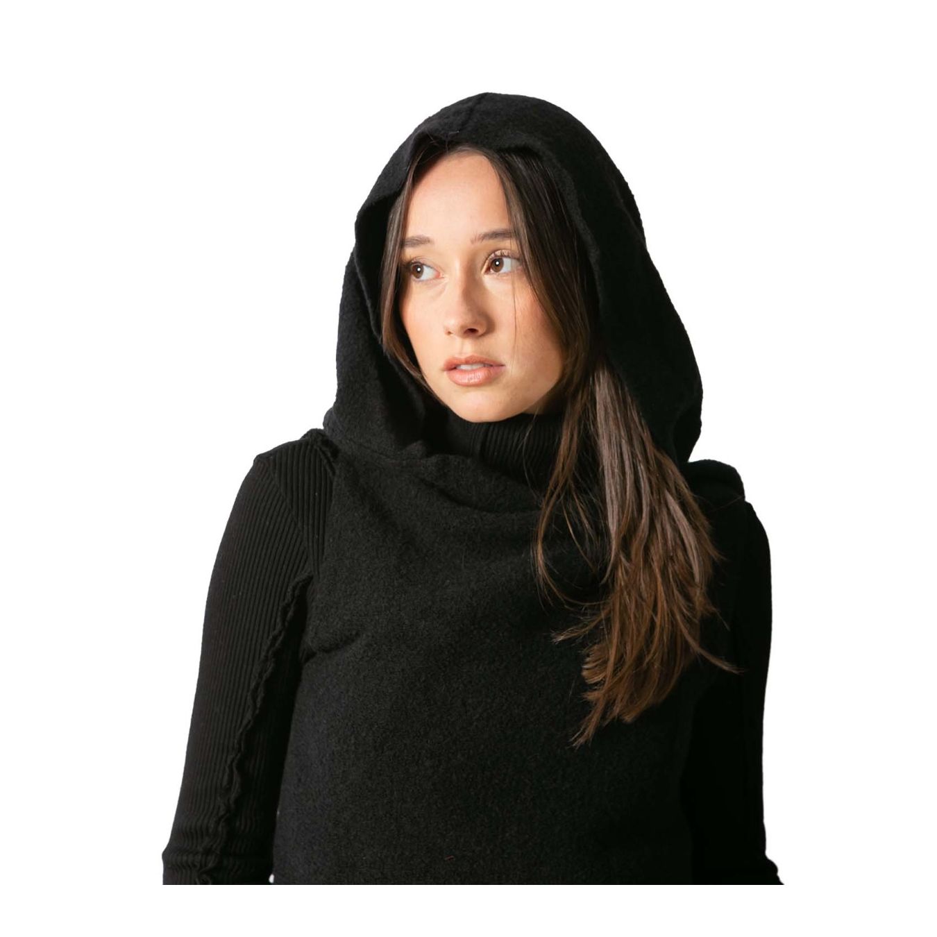 gilet MOSCA nero lana 